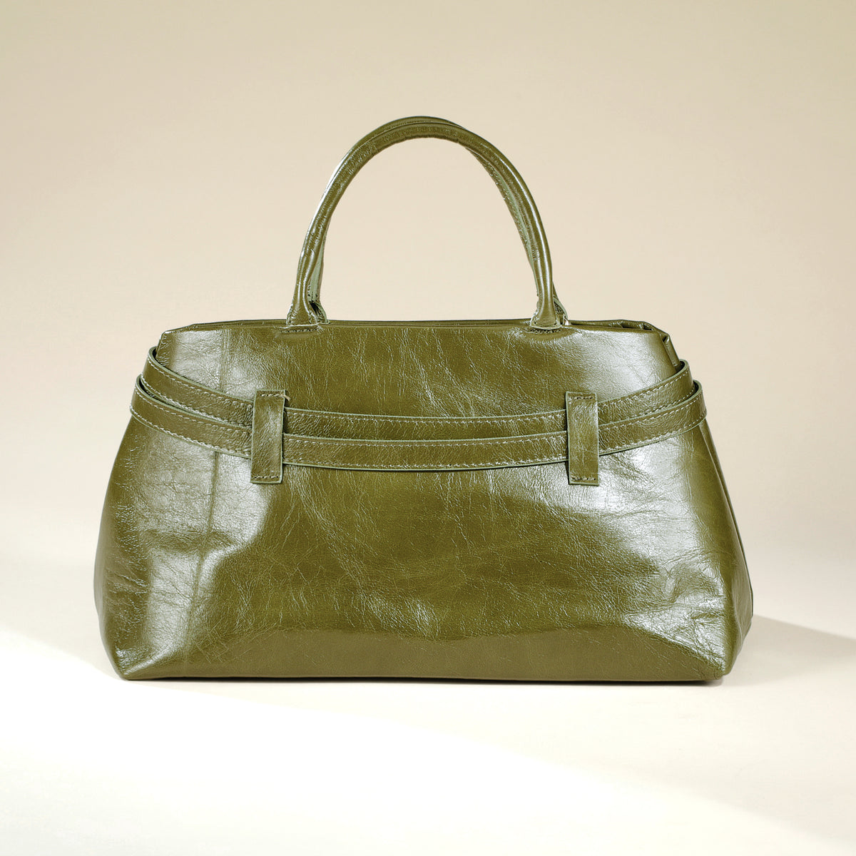 Dorsoduro Italian Leather Belted Satchel (Preorder)