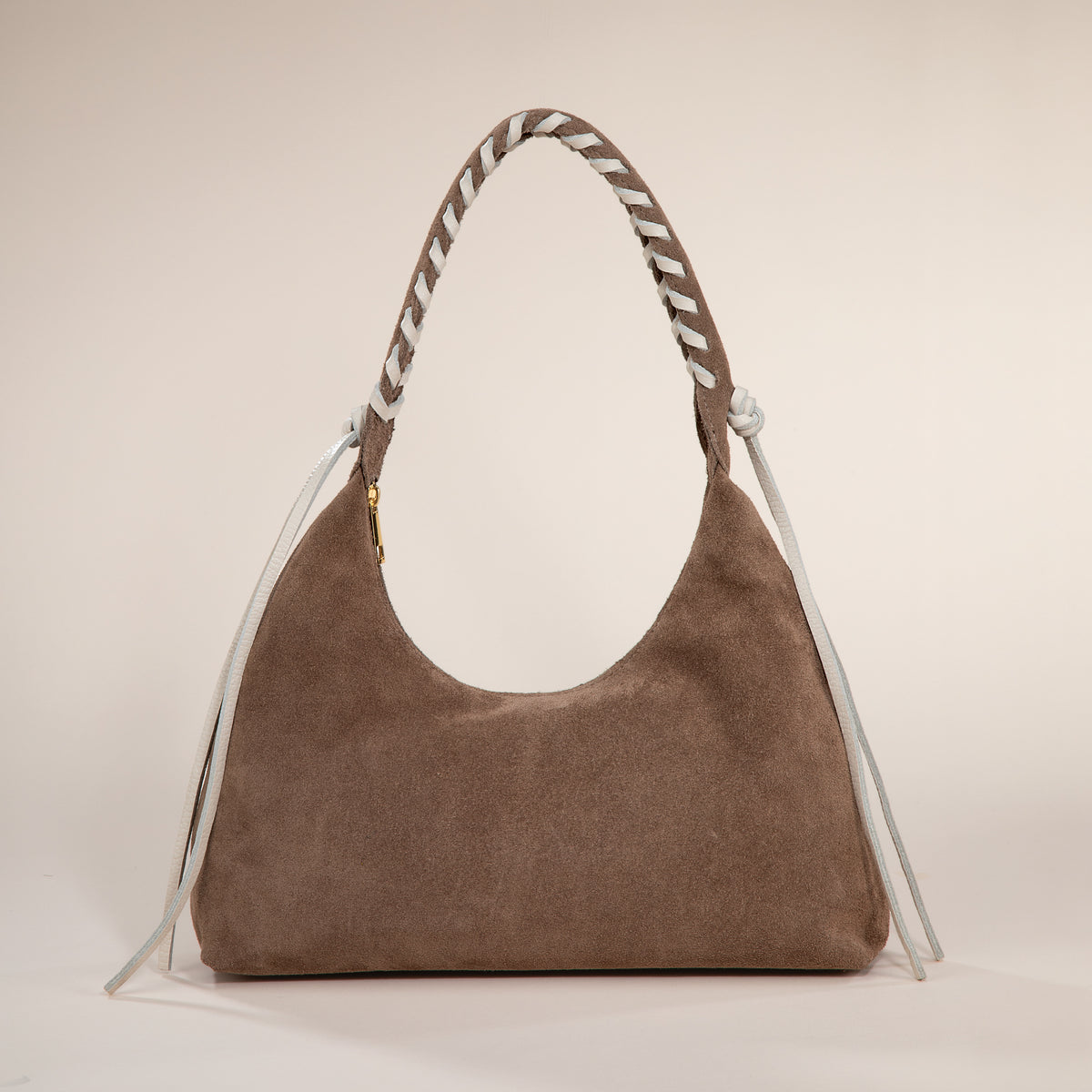 Salento Two Toned Italian Suede & Leather Hobo Bag (Preorder)