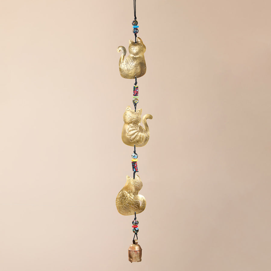 Hand Cut Cat's Meow Trio Wind Chime (Preorder)