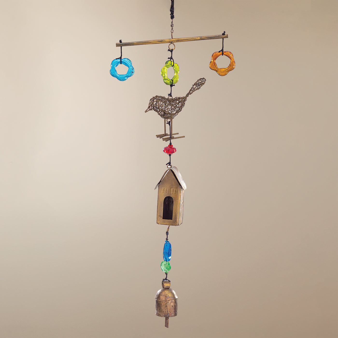 Hand-Cut Birds & Abode Wind Chime