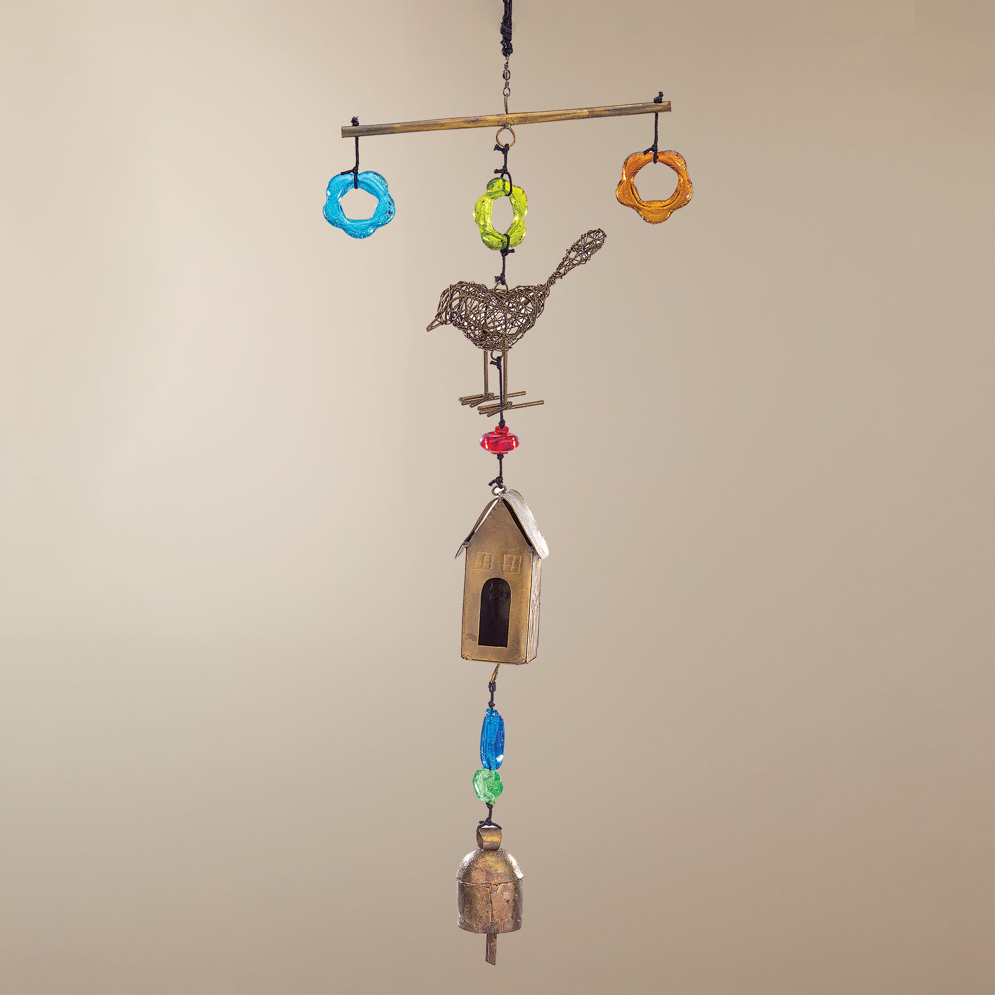 Hand-Cut Birds & Abode Wind Chime