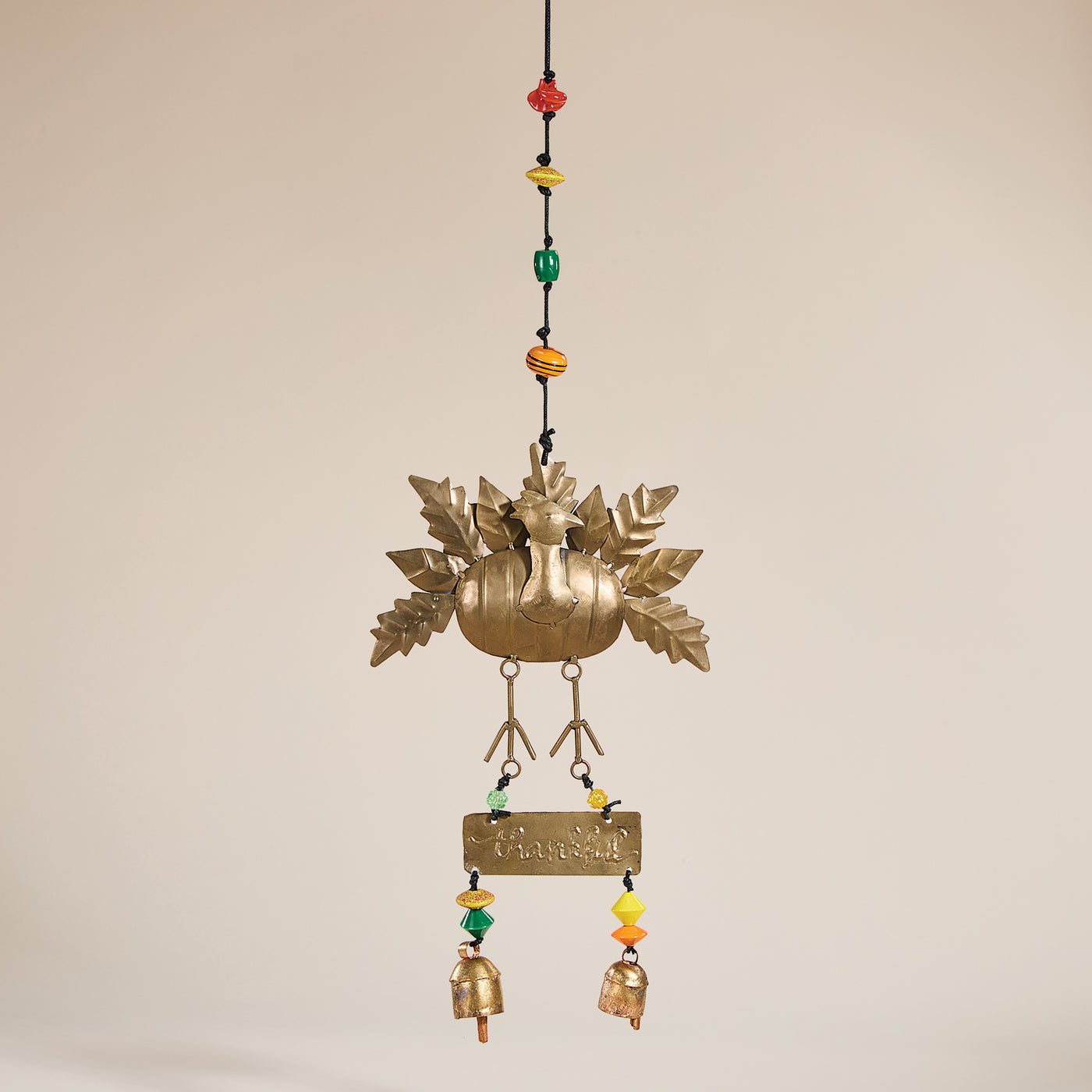 Hand-Cut Iron Thankful Turkey Chime (Preorder)