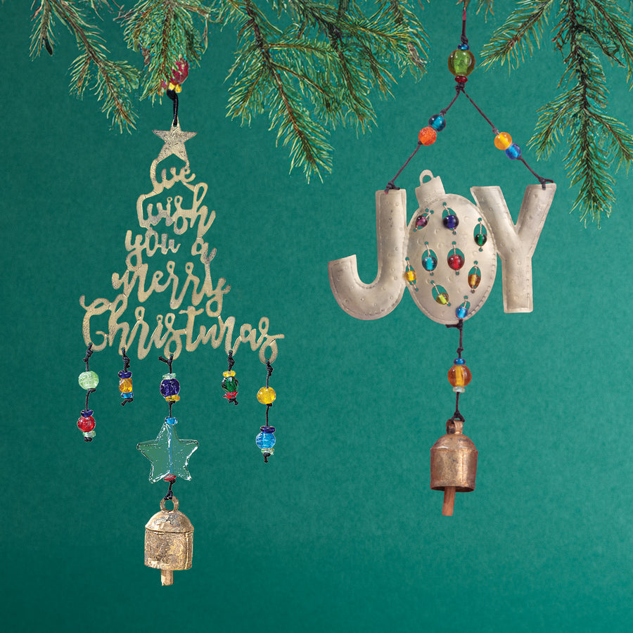 Hand-Cut Spread Joy Wind Chime