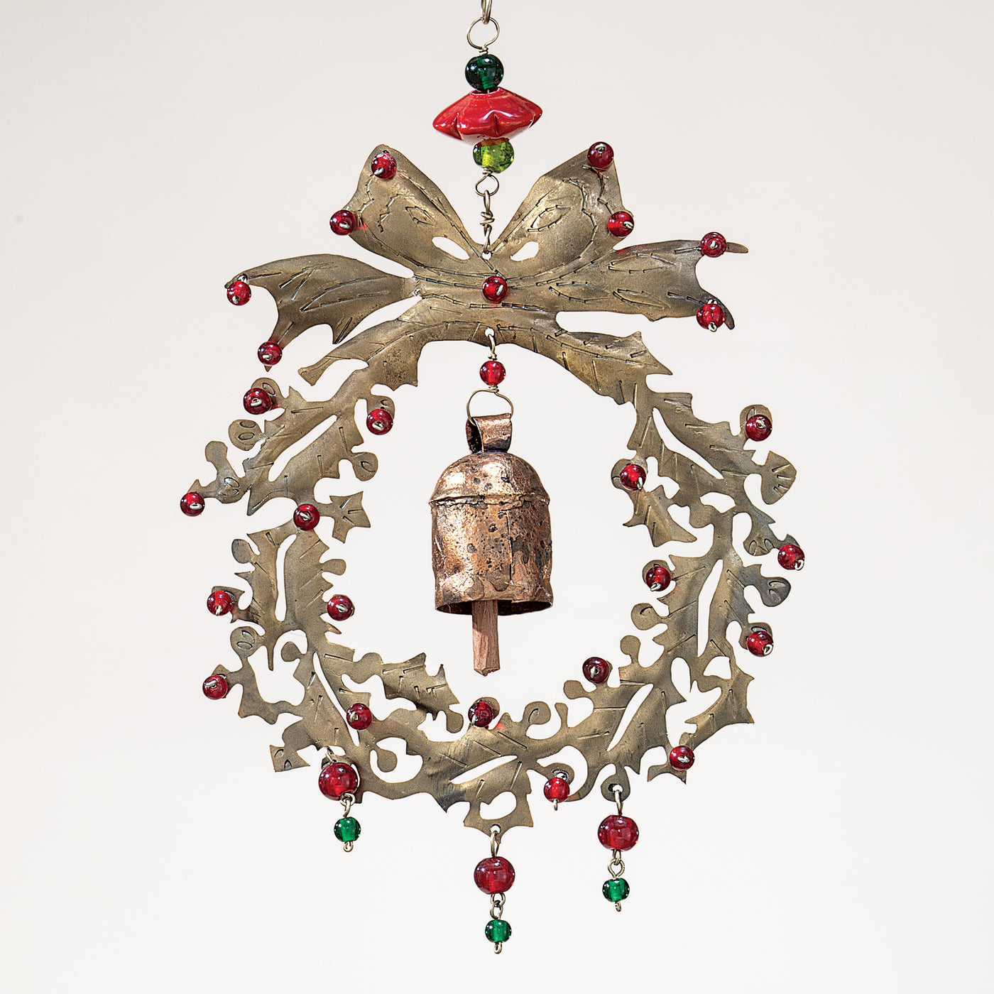 Holiday Wreath Wind Chime