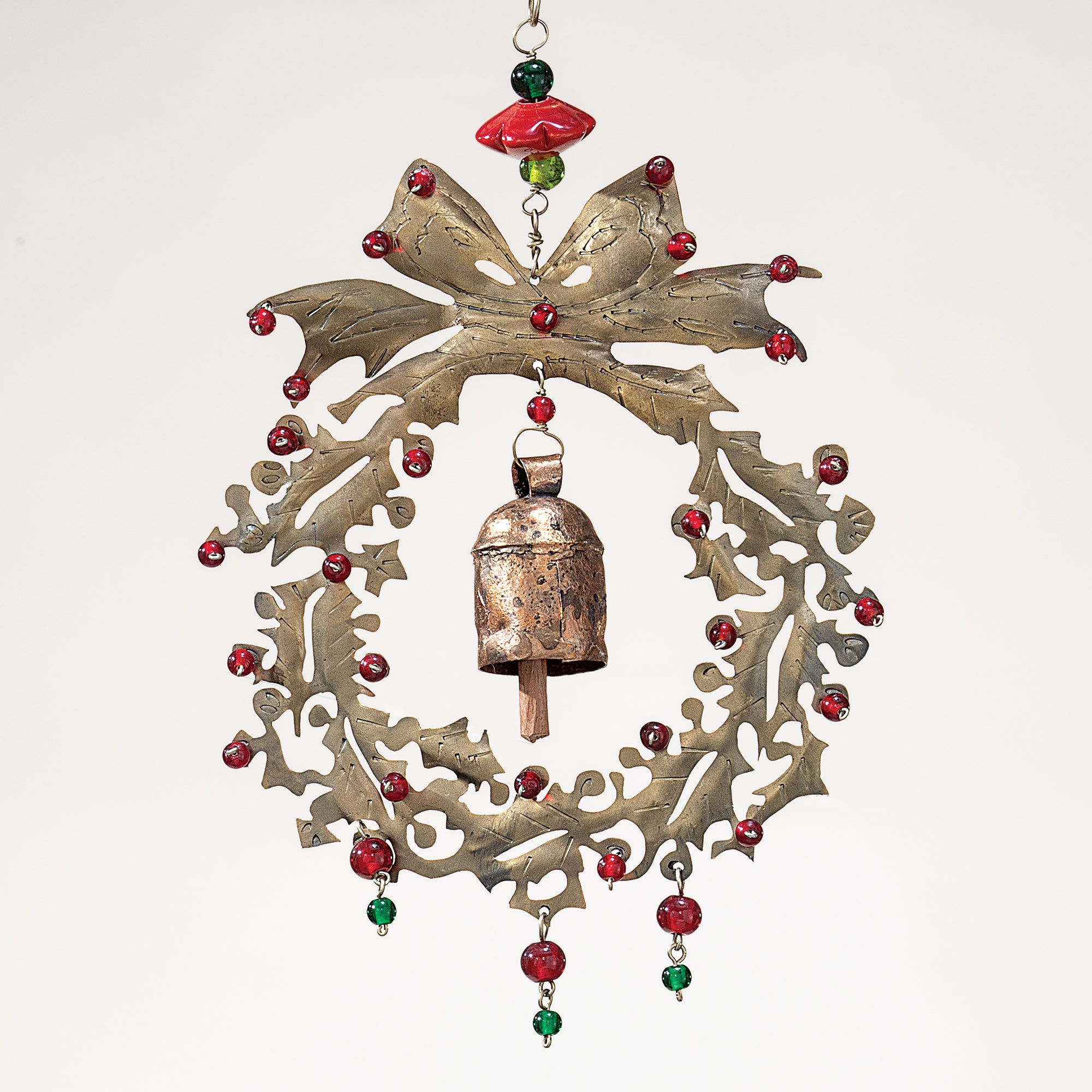 Holiday Wreath Wind Chime