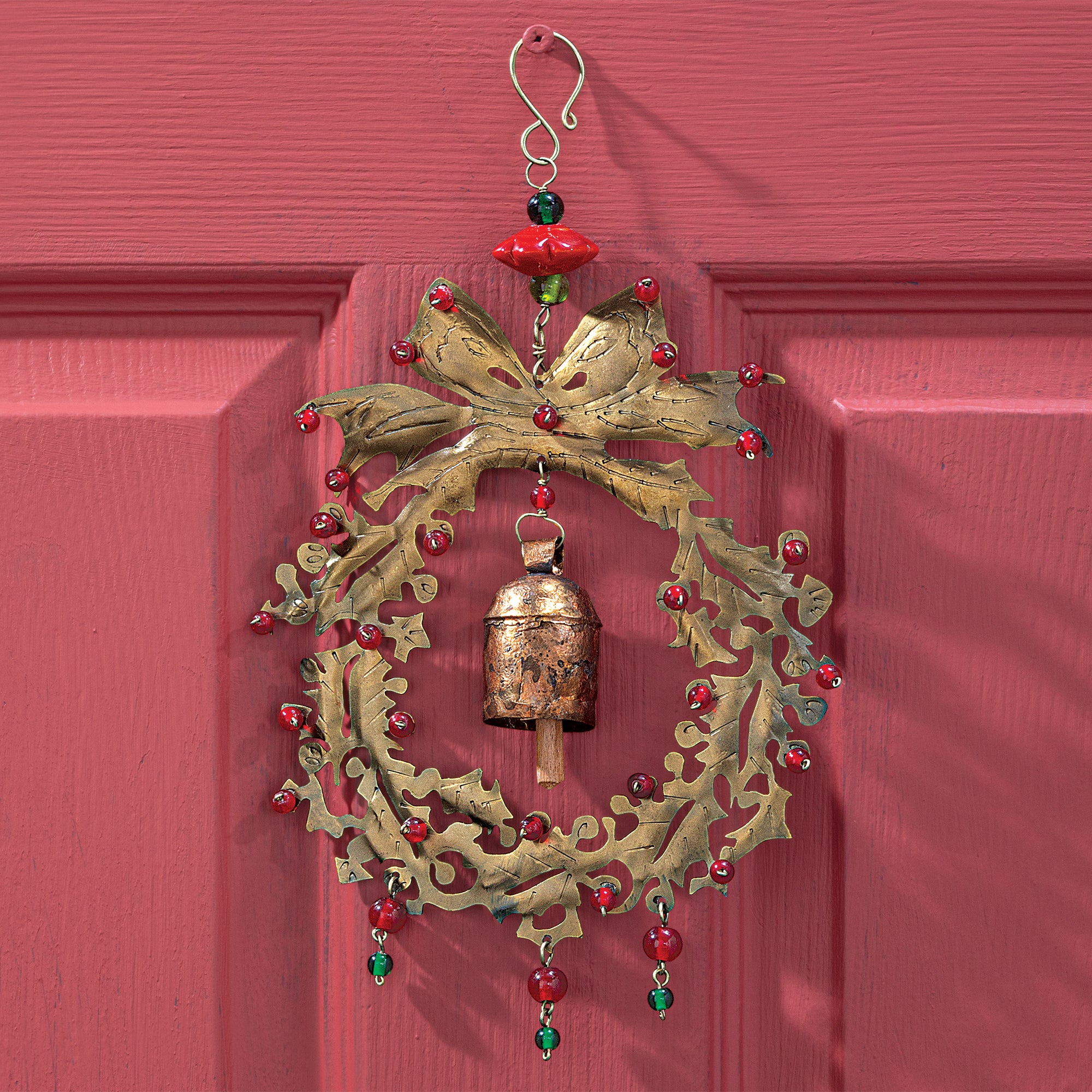 Holiday Wreath Wind Chime