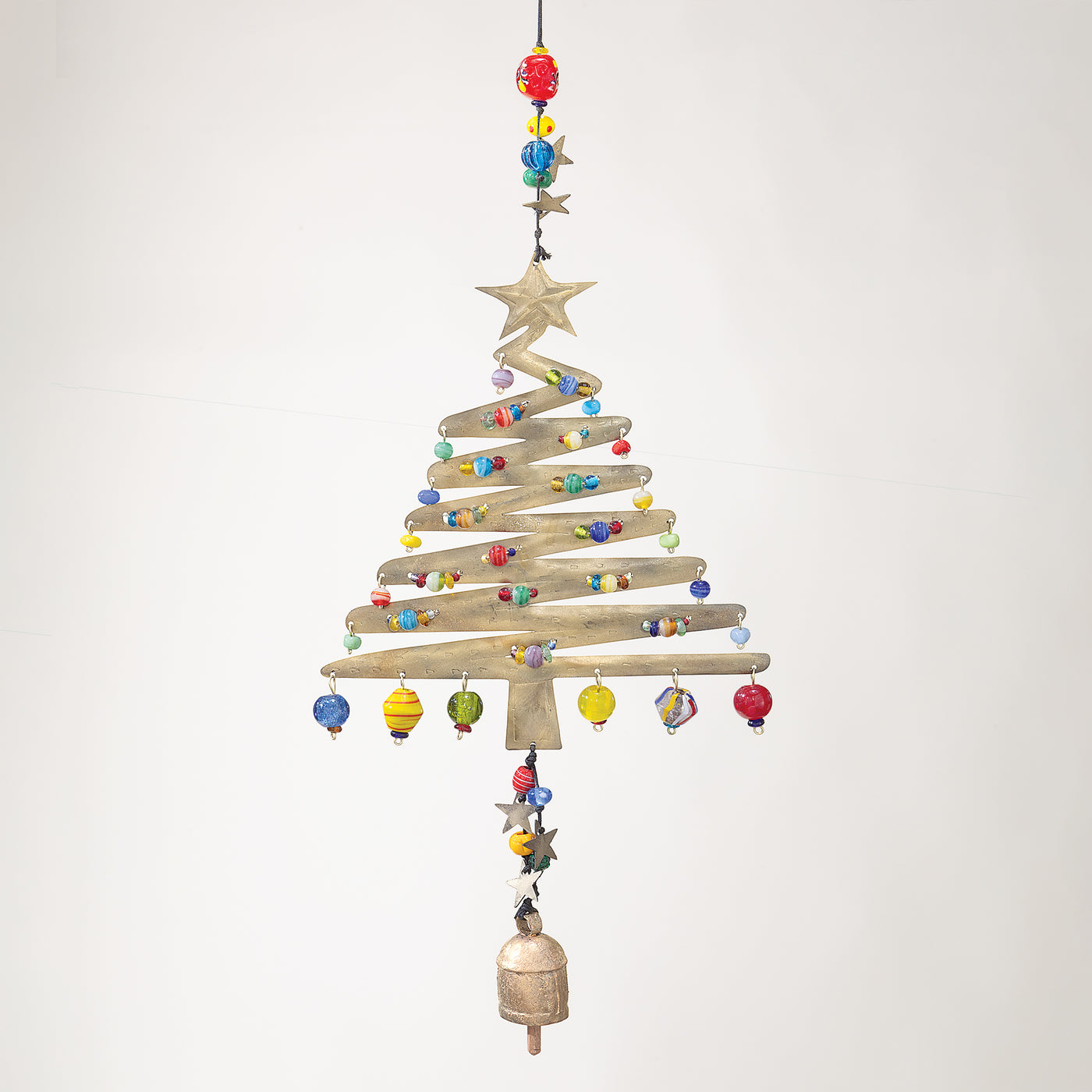 Star-Studded Christmas Tree Wind Chime