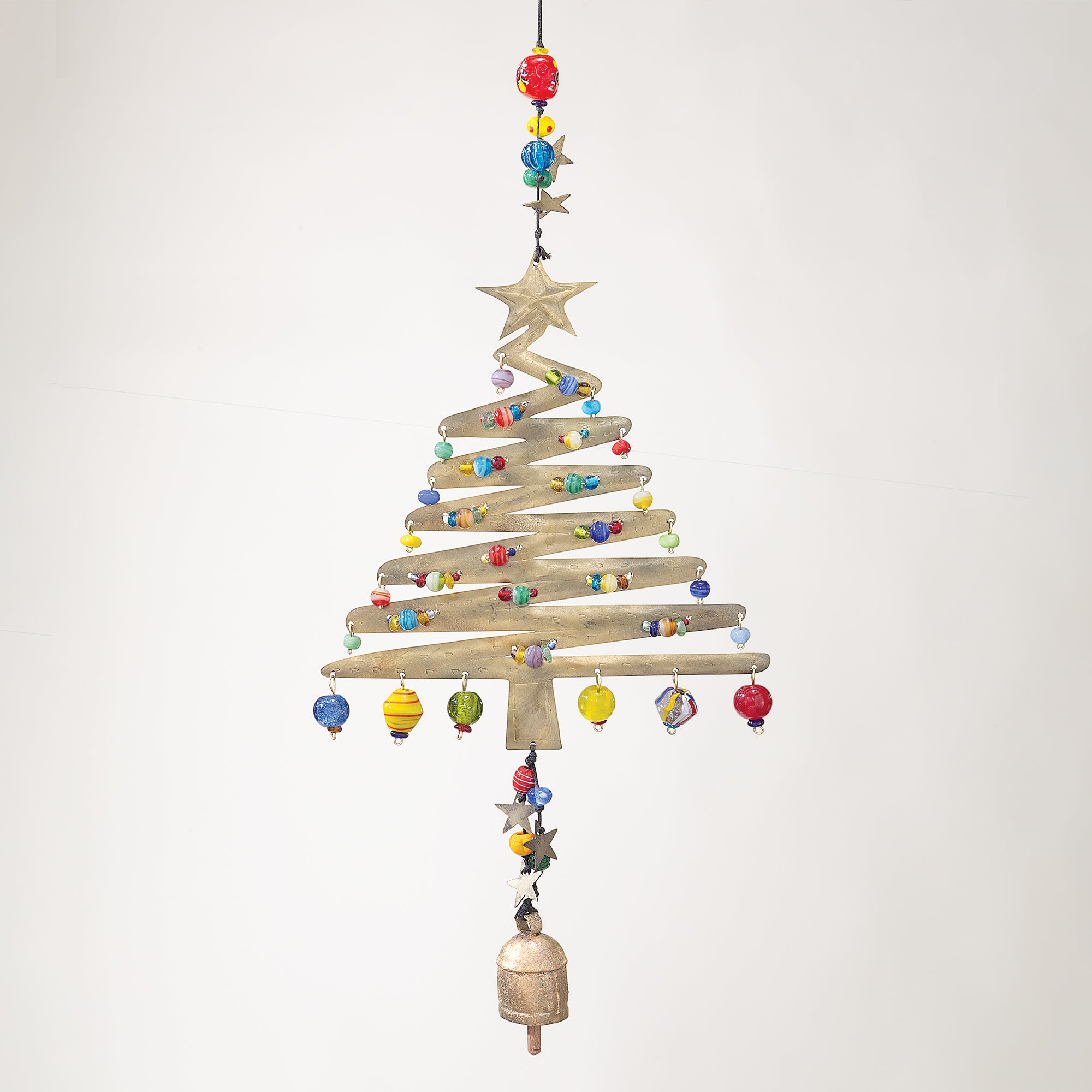 Star-Studded Christmas Tree Wind Chime