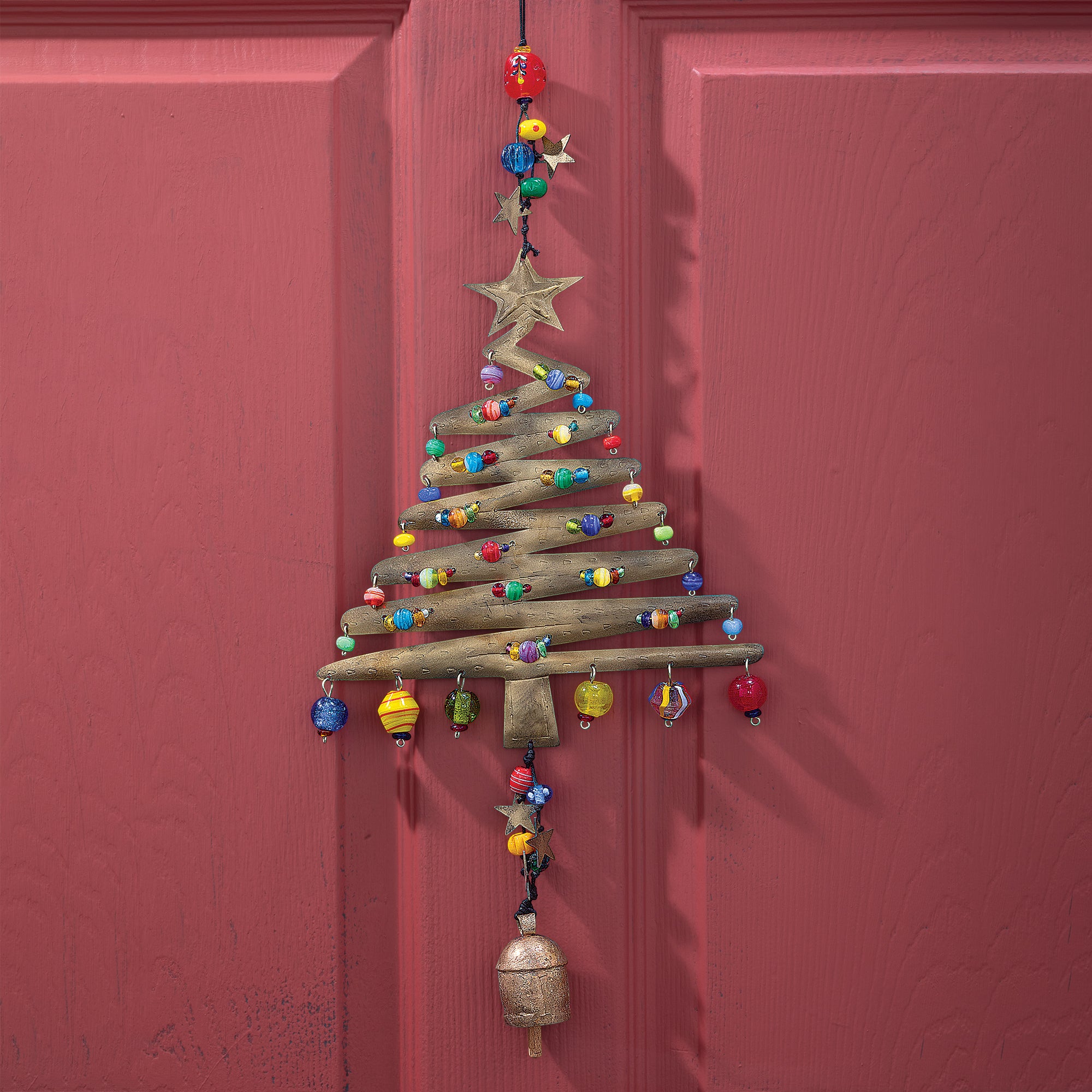 Star-Studded Christmas Tree Wind Chime