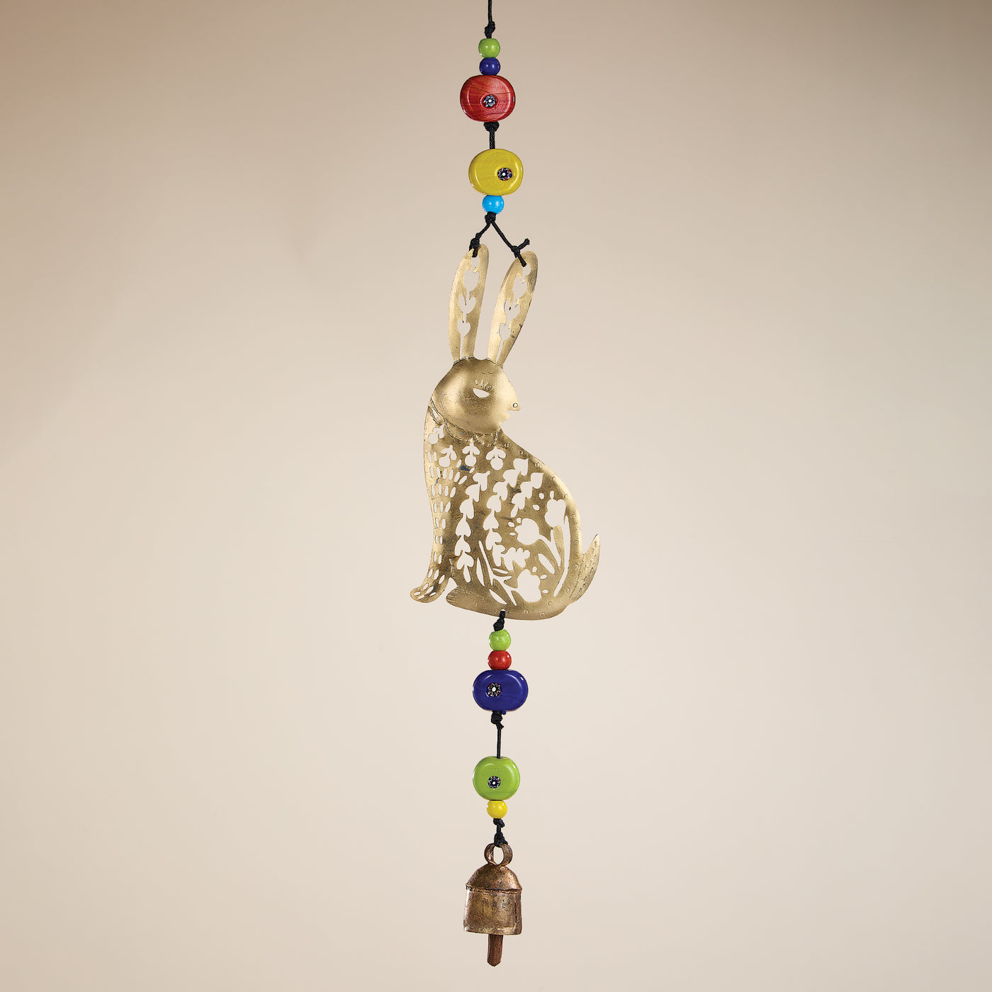 Hand-Cut Bunny Love Wind Chime