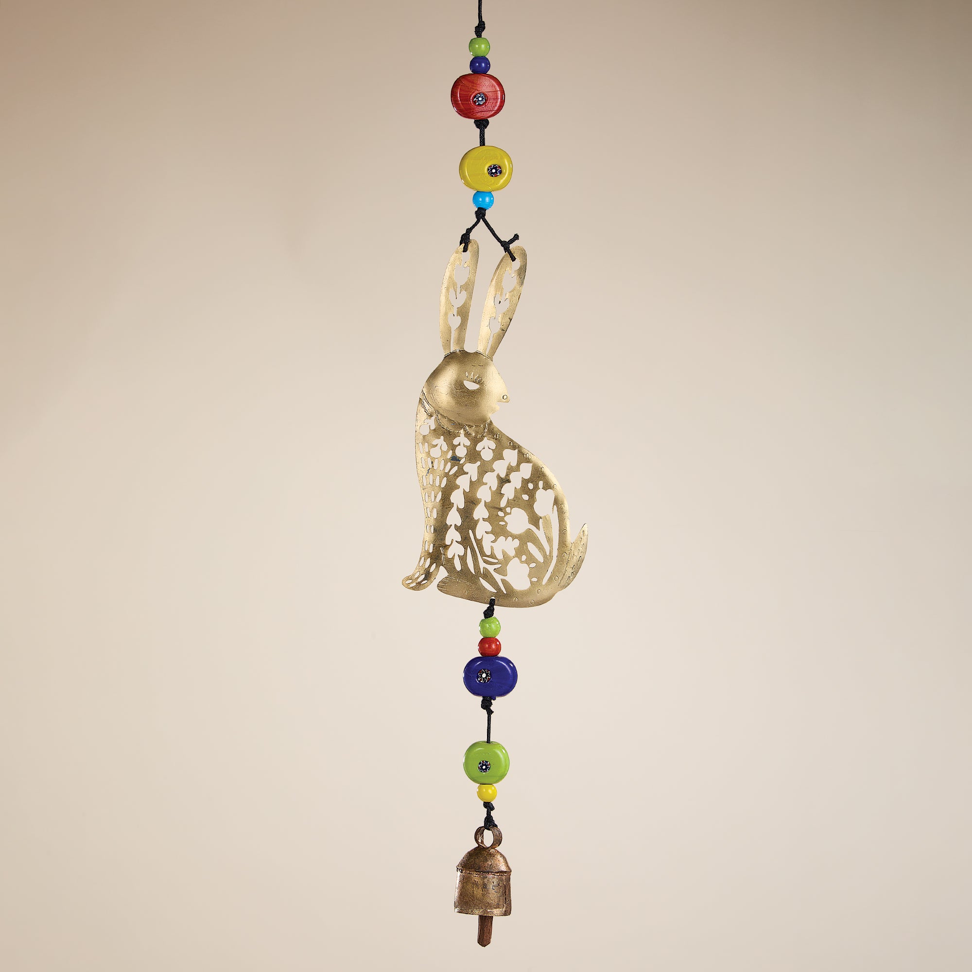 Hand-Cut Bunny Love Wind Chime