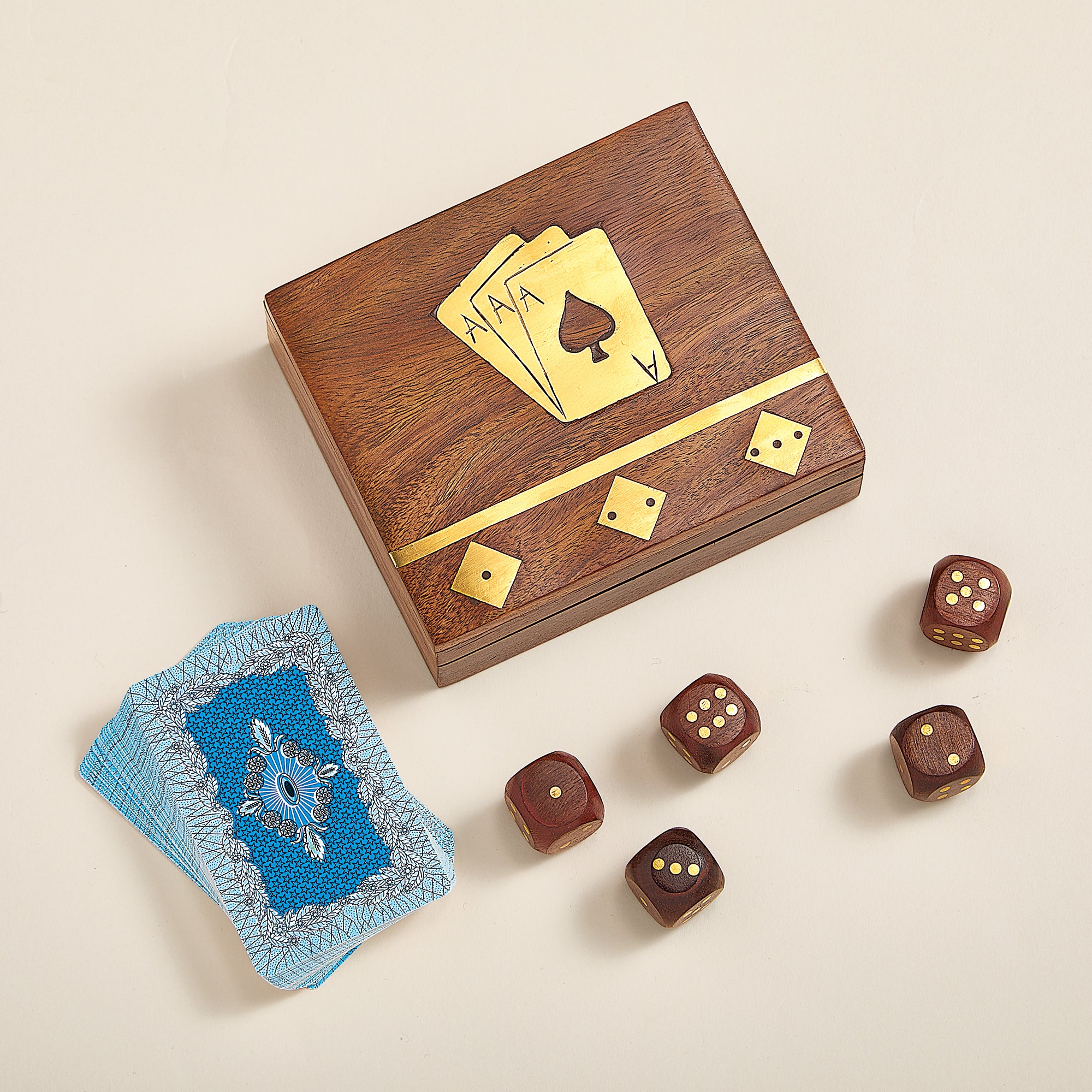 Inlaid Rosewood Game Box