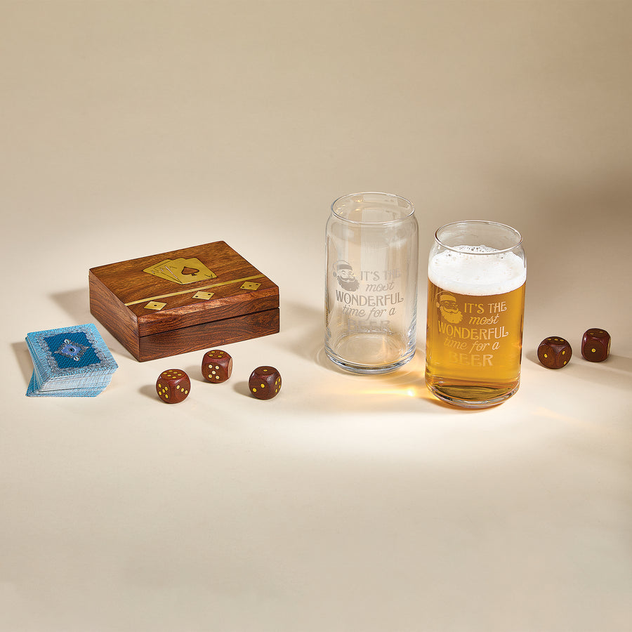 Inlaid Rosewood Game Box