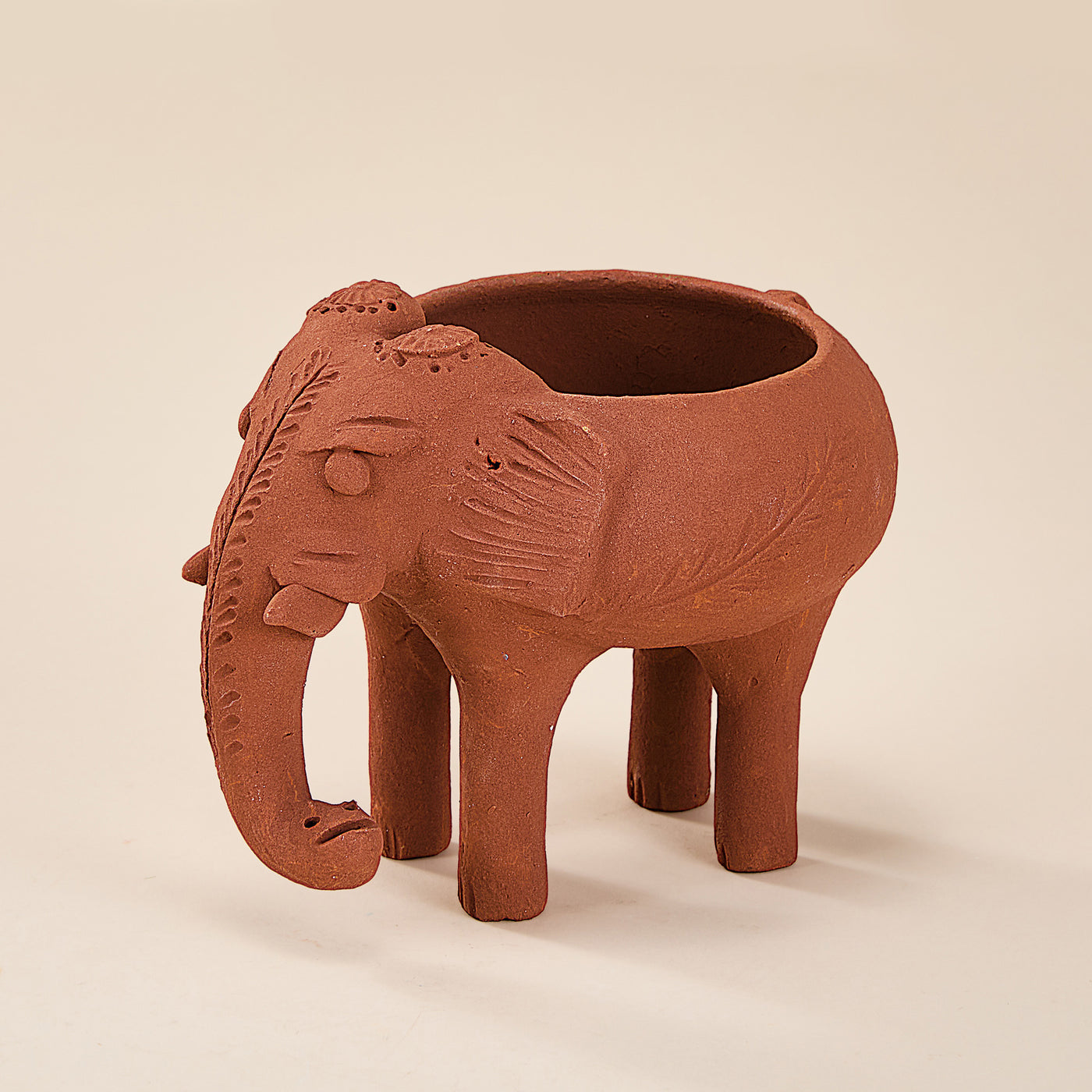 Terracotta Elephant Planter