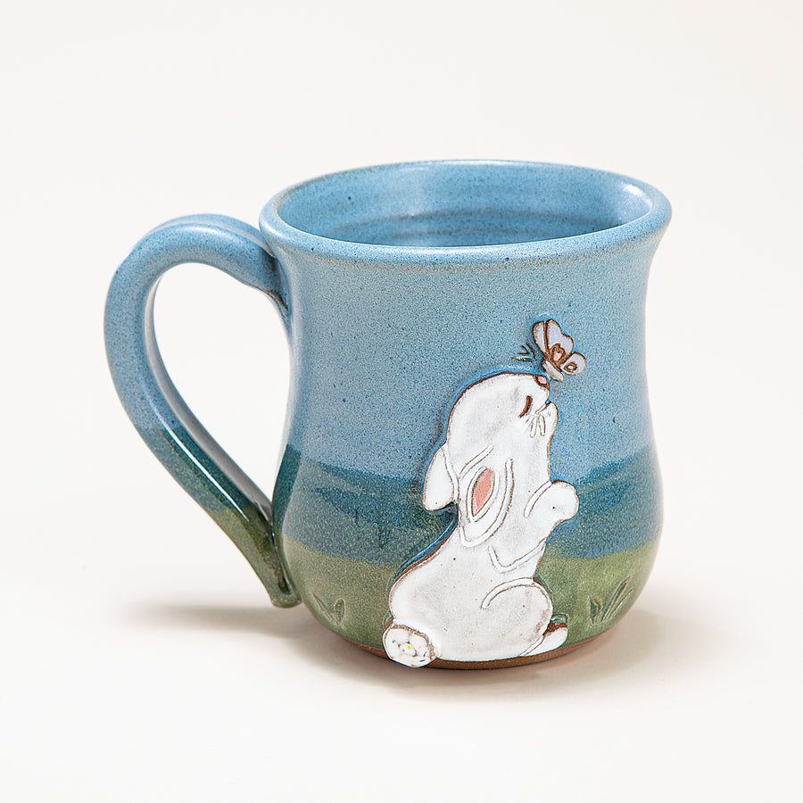 Bunny & Butterfly Mug, 14oz.