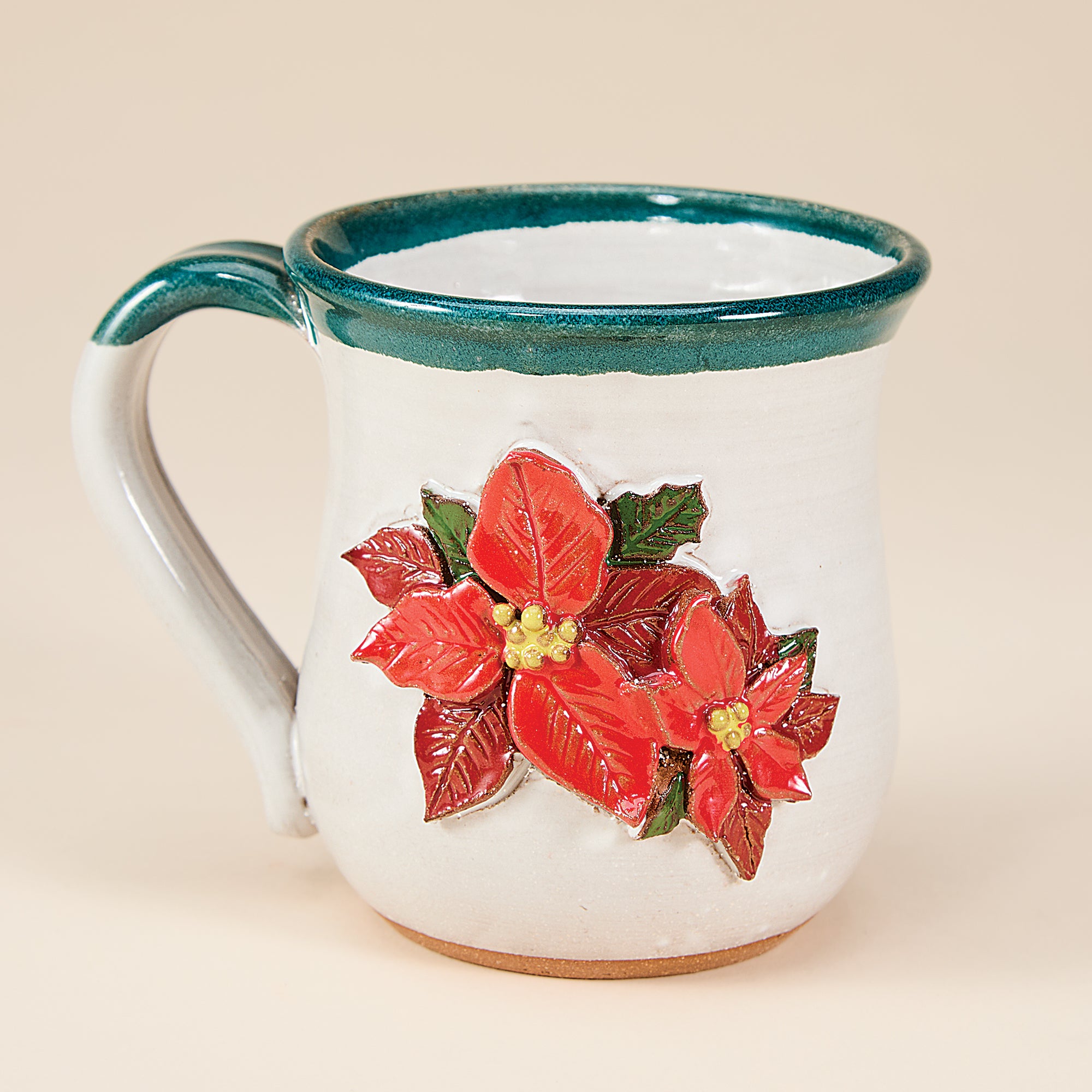 Festive Poinsettias Mug, 14oz. (Preorder)