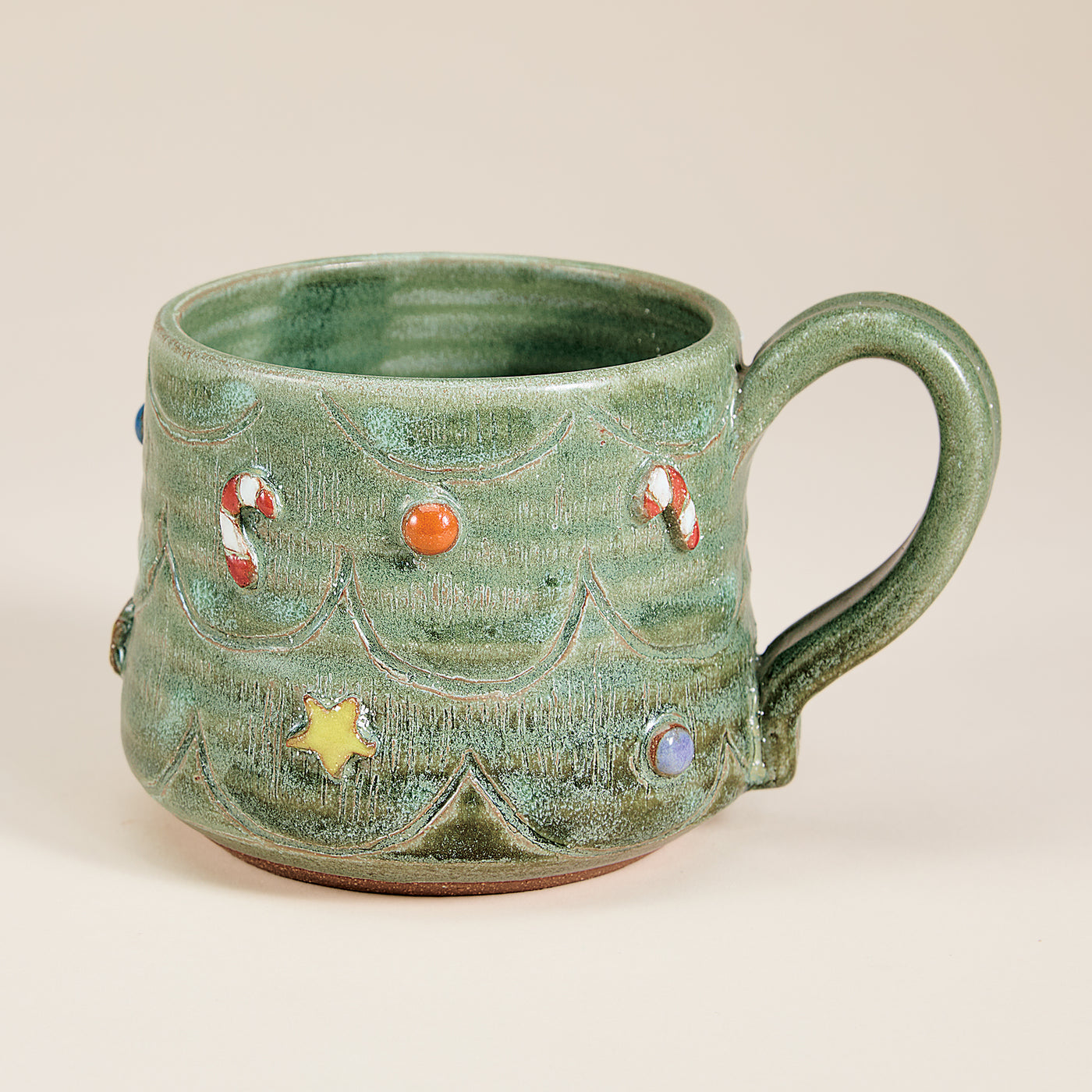 Green Tree & Ornaments Mug, 20 oz. (Preorder)