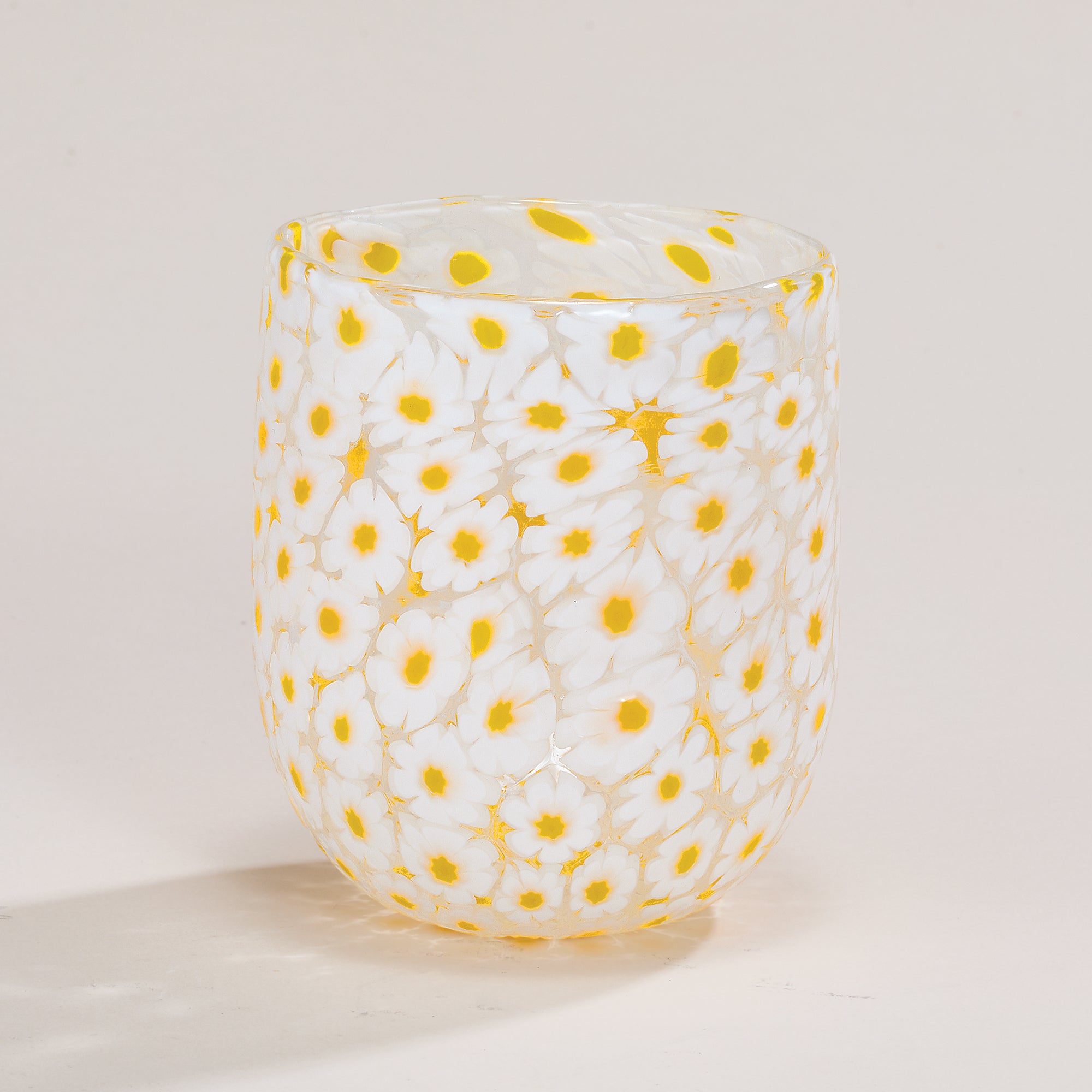 Millefiori Murano Allover Daisy Drinking Glass (Preorder)