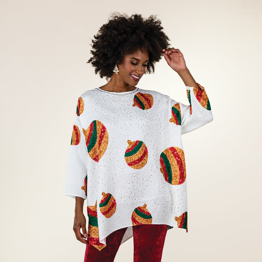 Dancing Ornaments Crinkle Tunic