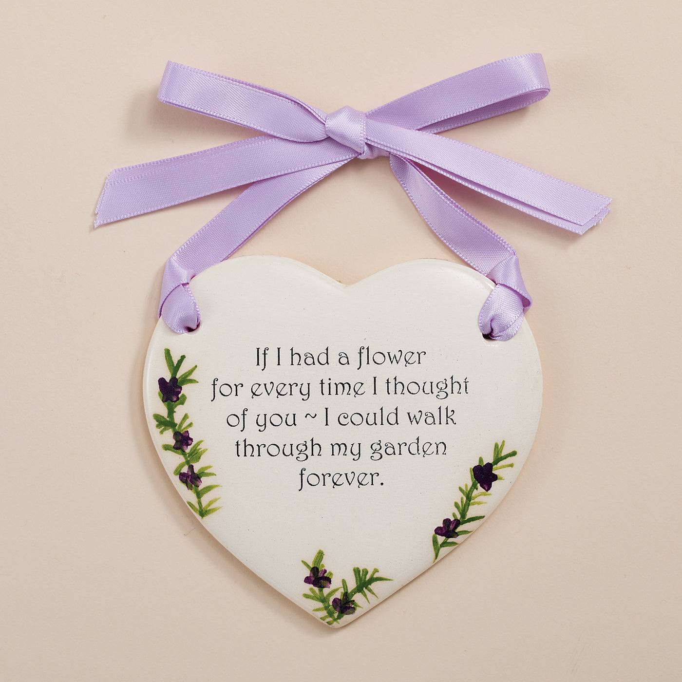 My Garden Forever Ceramic Wall Plaque