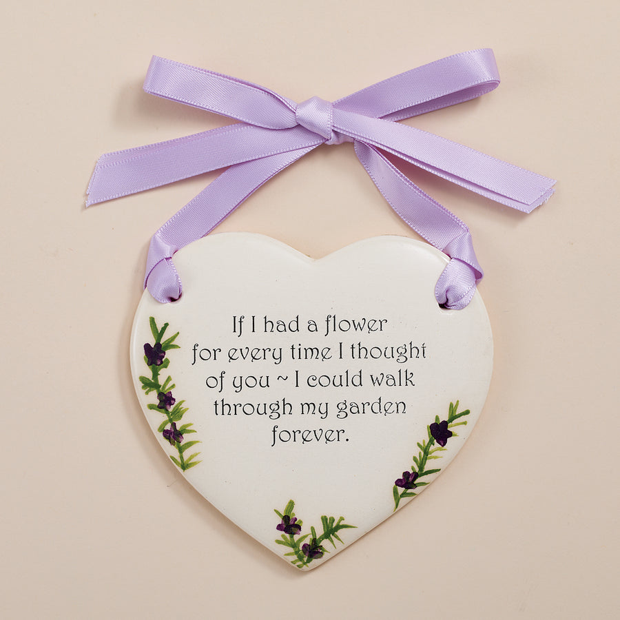My Garden Forever Ceramic Wall Plaque