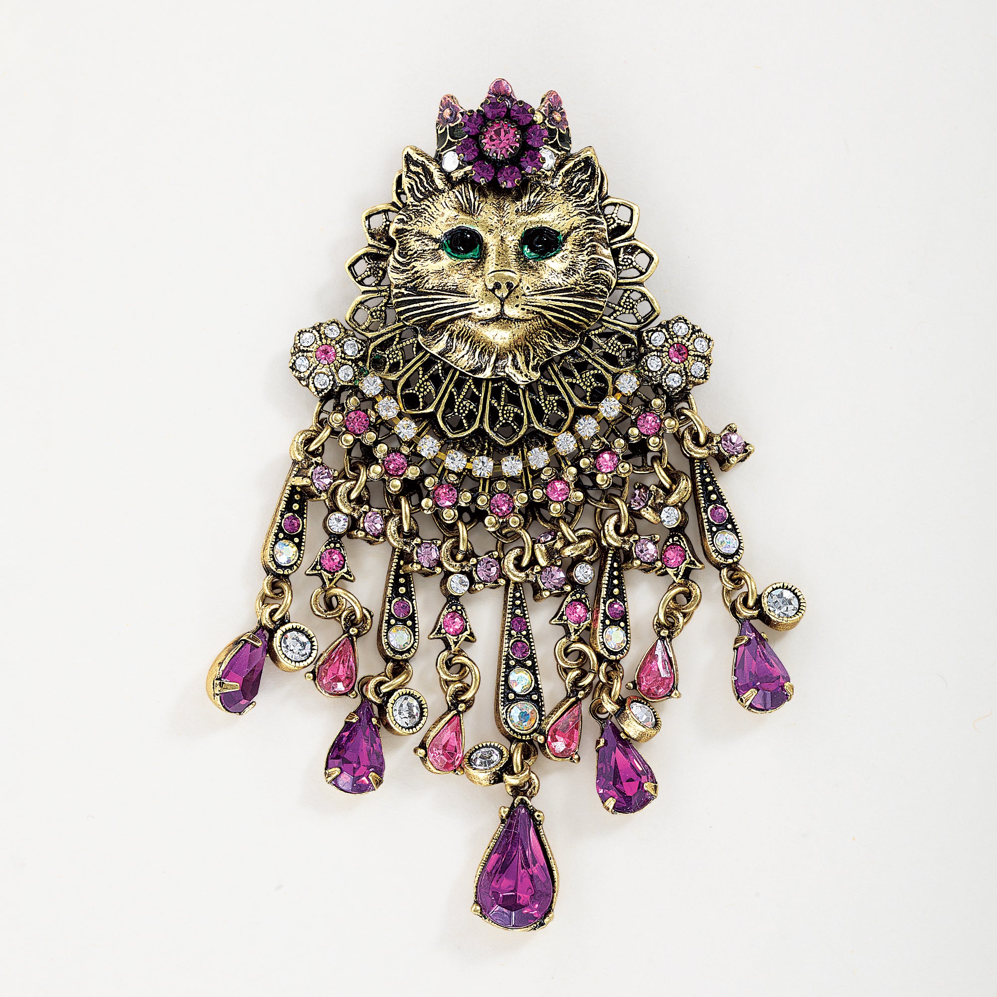 Victorian-Inspired Royal Feline Brooch (Preorder)