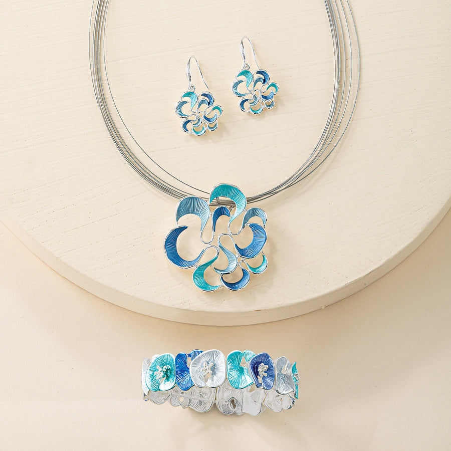 Lily Pad Enamel Bracelet