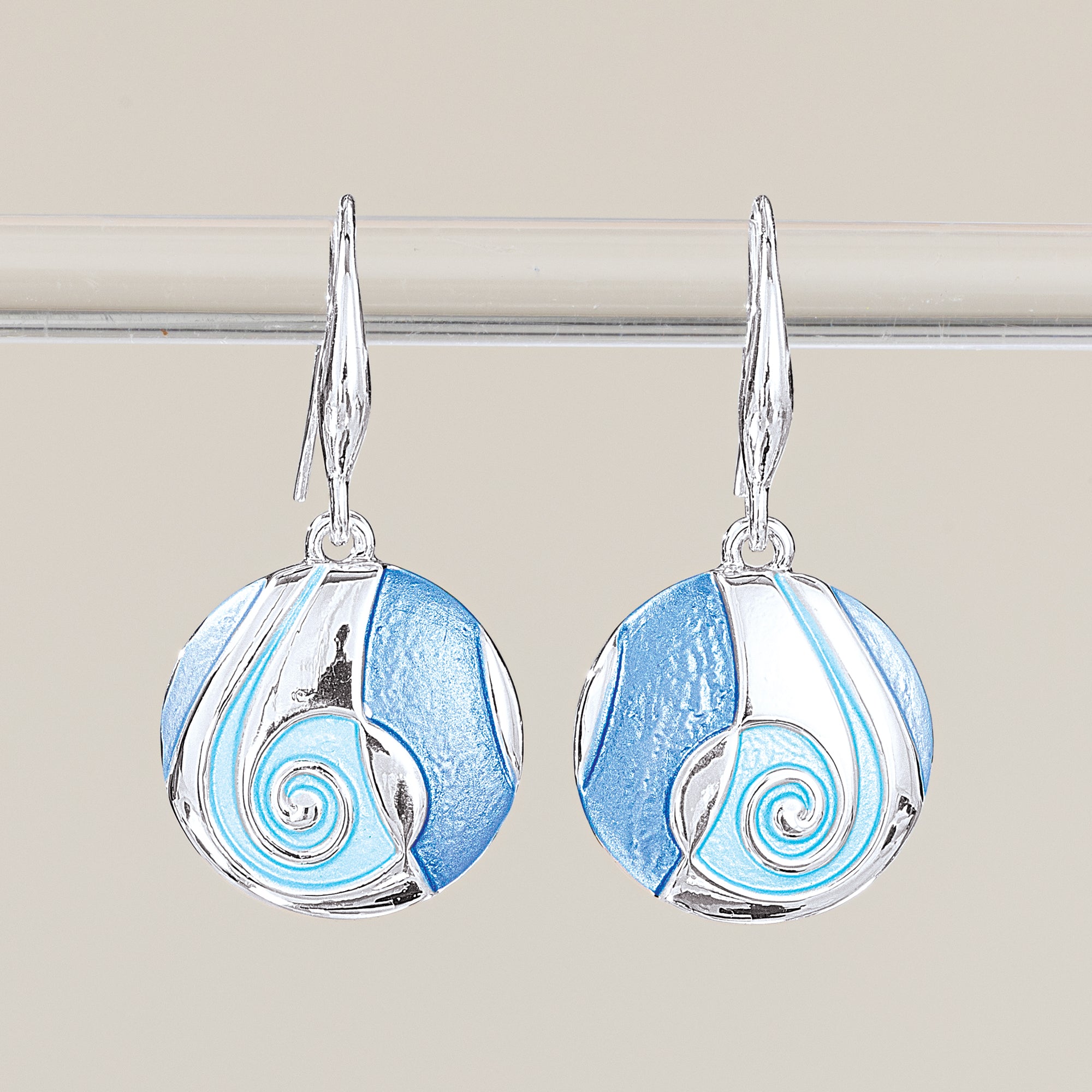 Ocean Vibes Swirl Statement Earrings (Preorder)