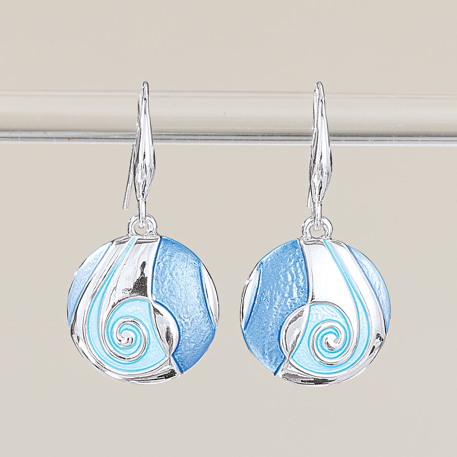 Ocean Vibes Swirl Statement Earrings (Preorder)