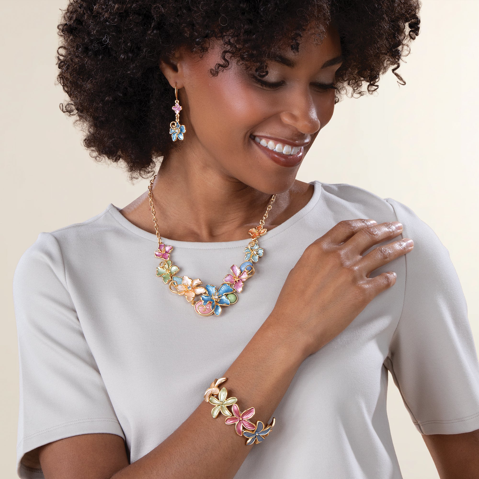 Fall Florals Collar Necklace (Preorder)