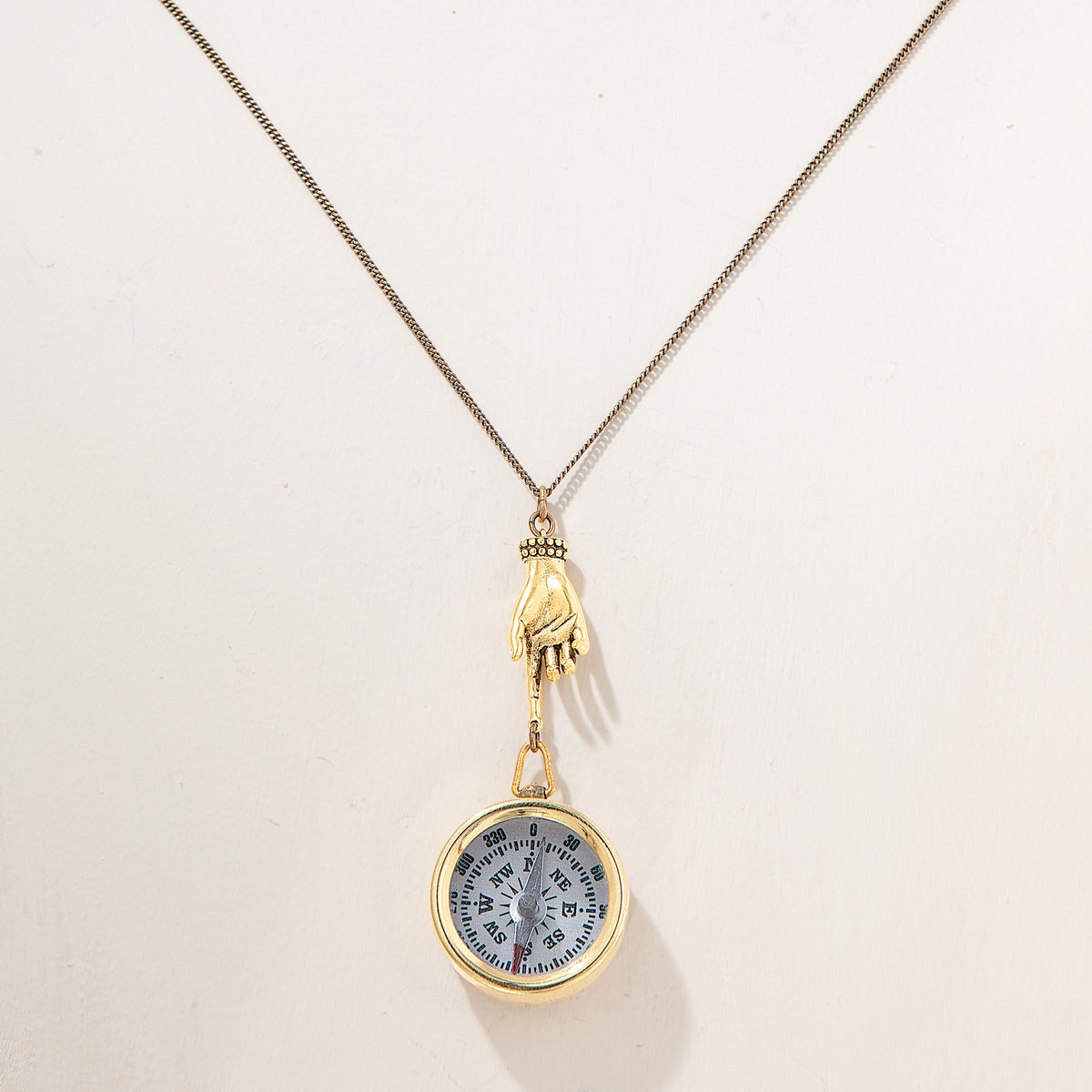 Vintage-Inspired Petite Compass Necklace (Preorder)