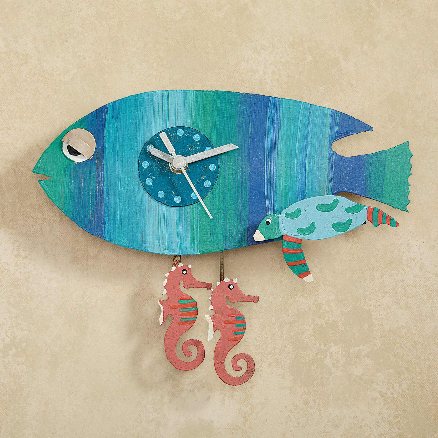 Sea Creatures Whimsical Wall Clock