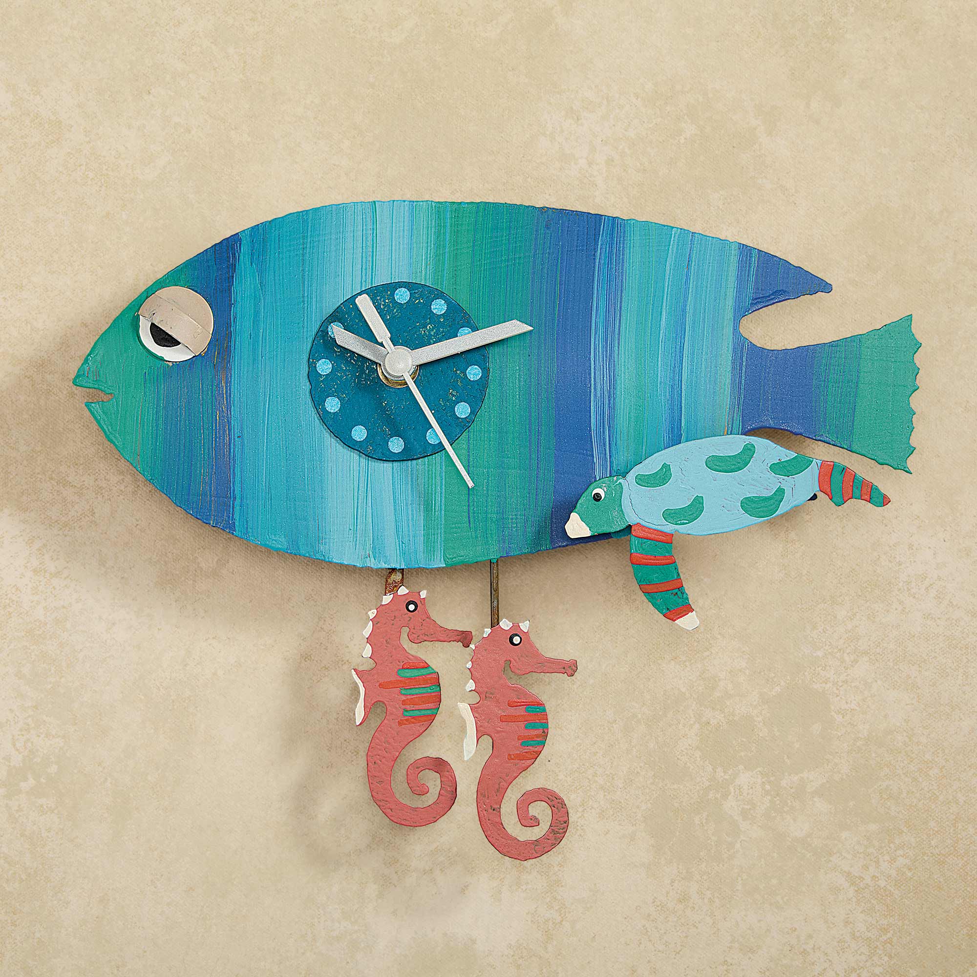 Sea Creatures Whimsical Wall Clock