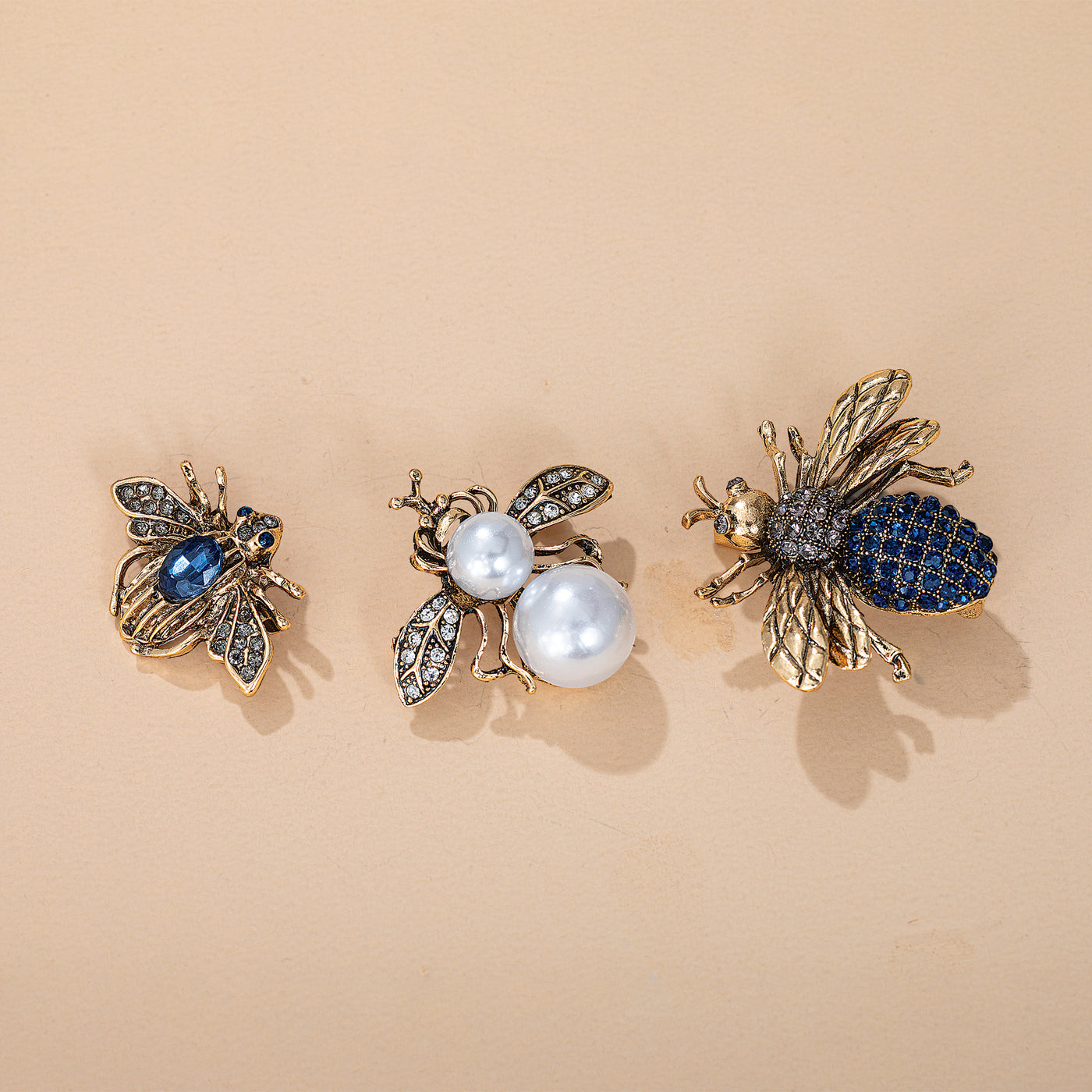 Eclectic Bee Scatter Pin Trio