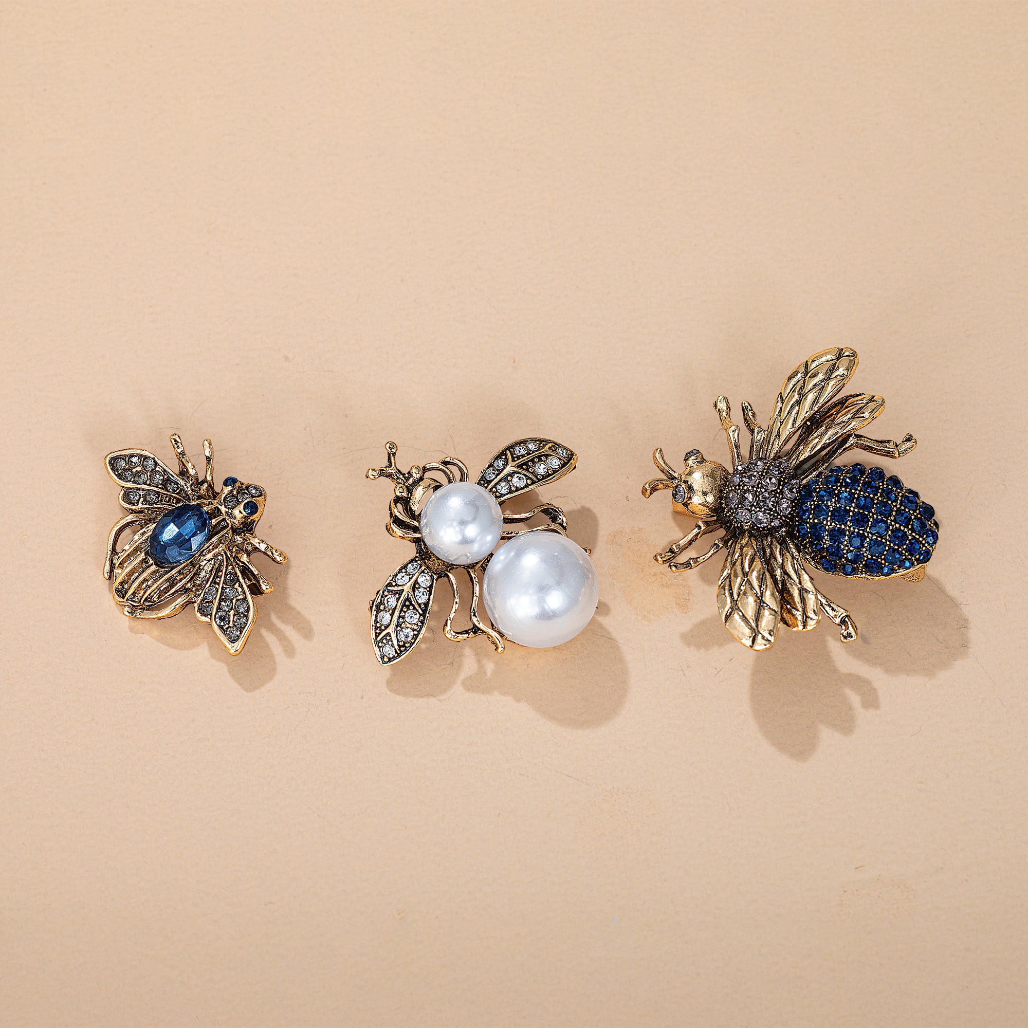 Eclectic Bee Scatter Pin Trio