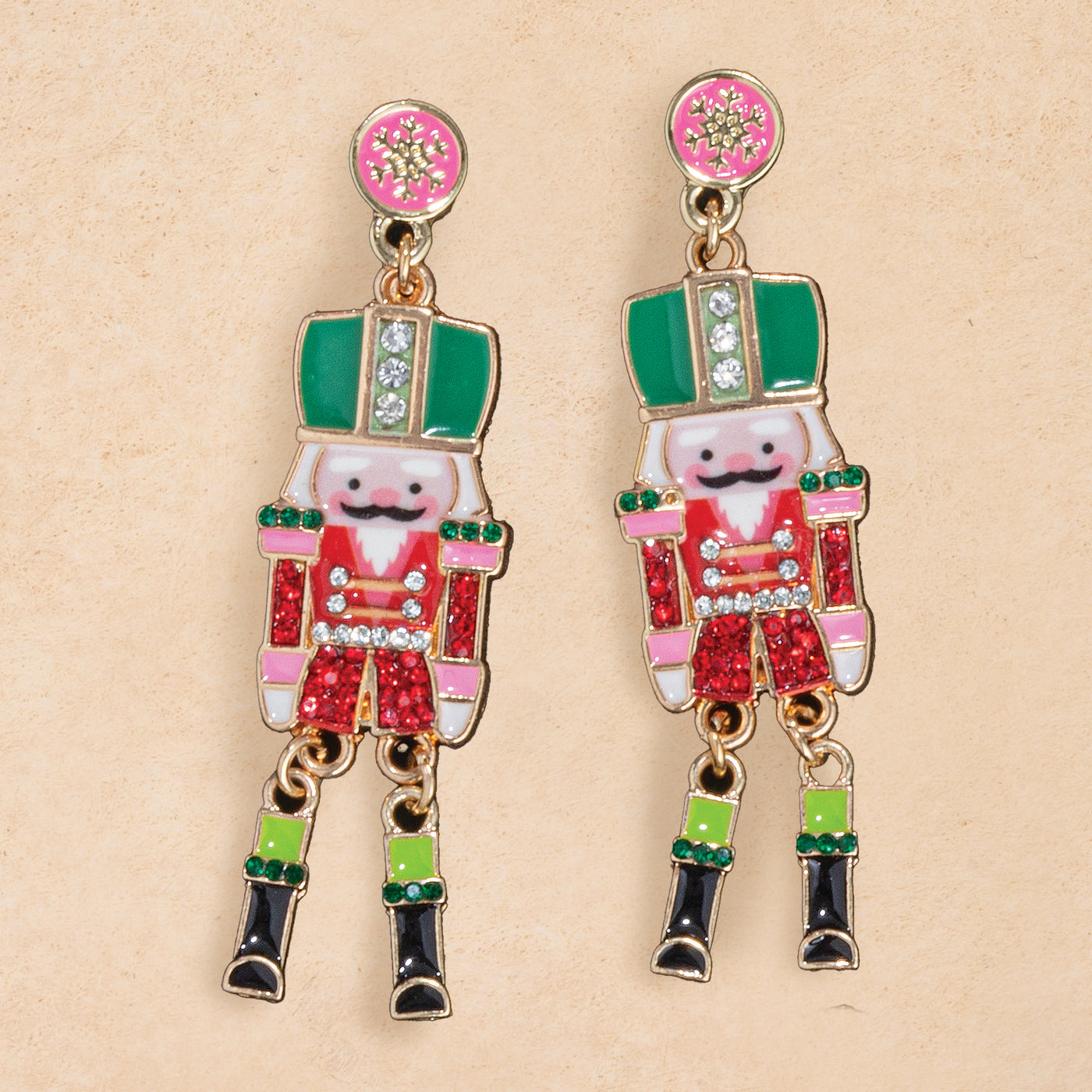 Snowflake Nutcracker Earrings