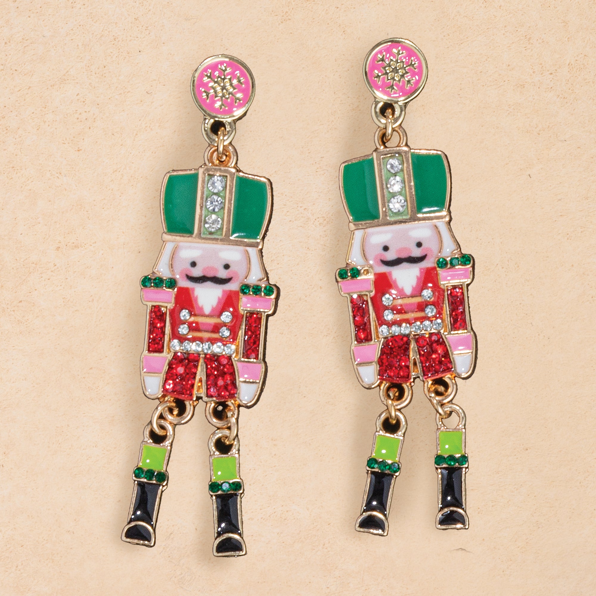 Snowflake Nutcracker Earrings