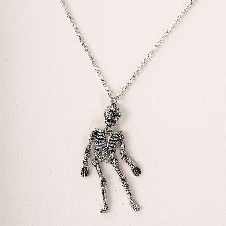 Sparkling Skeleton Pendant Necklace