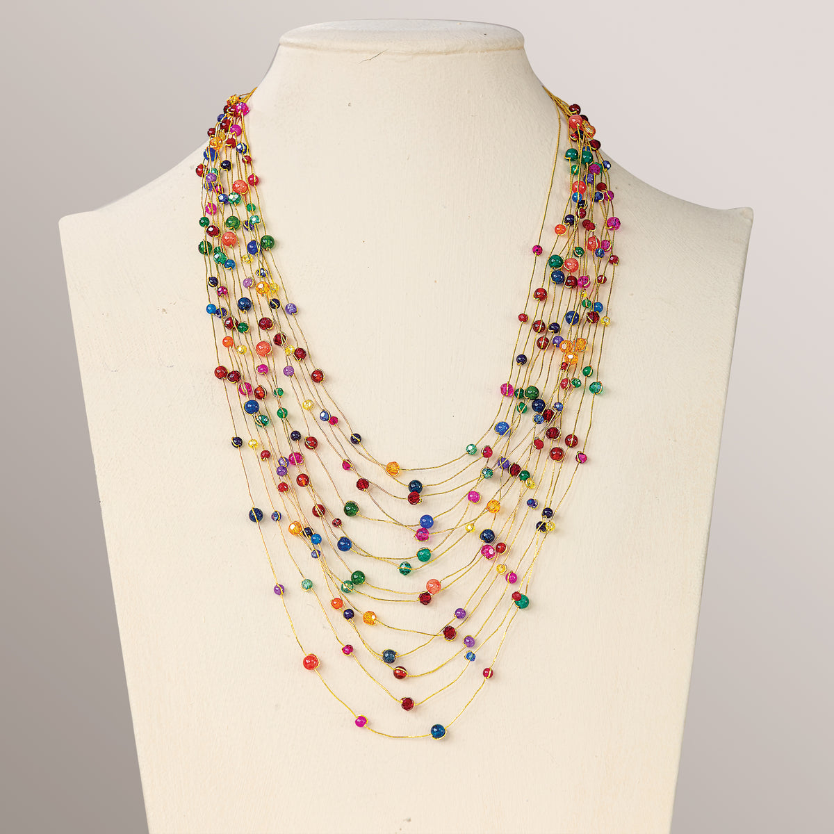 Bold Illusion Multistrand Necklace (Preorder)