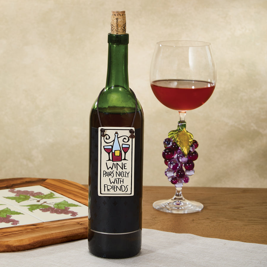 Murano Glass Grape Cluster Wine Glass (Preorder)