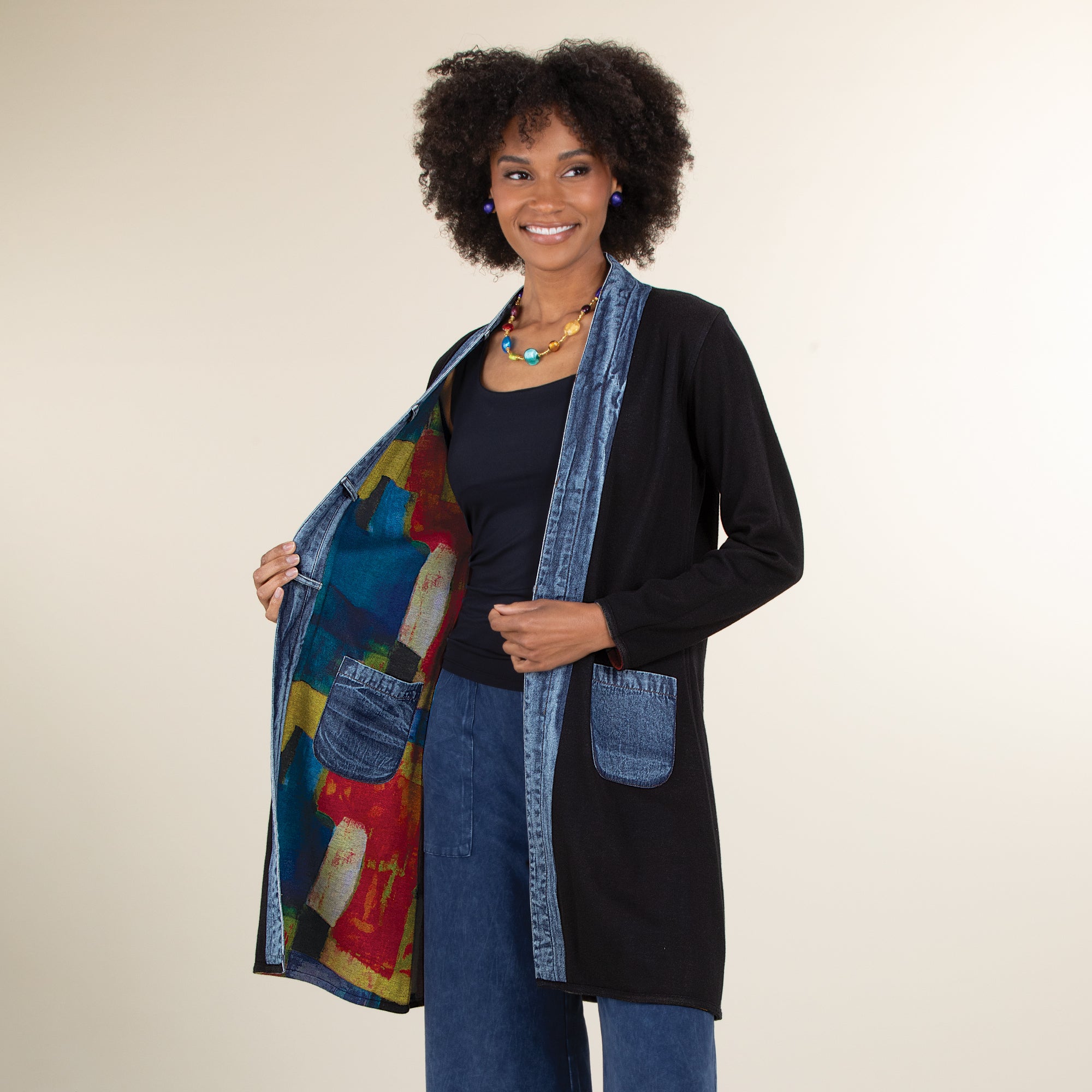 Colored Cobblestones Reversible Jacket