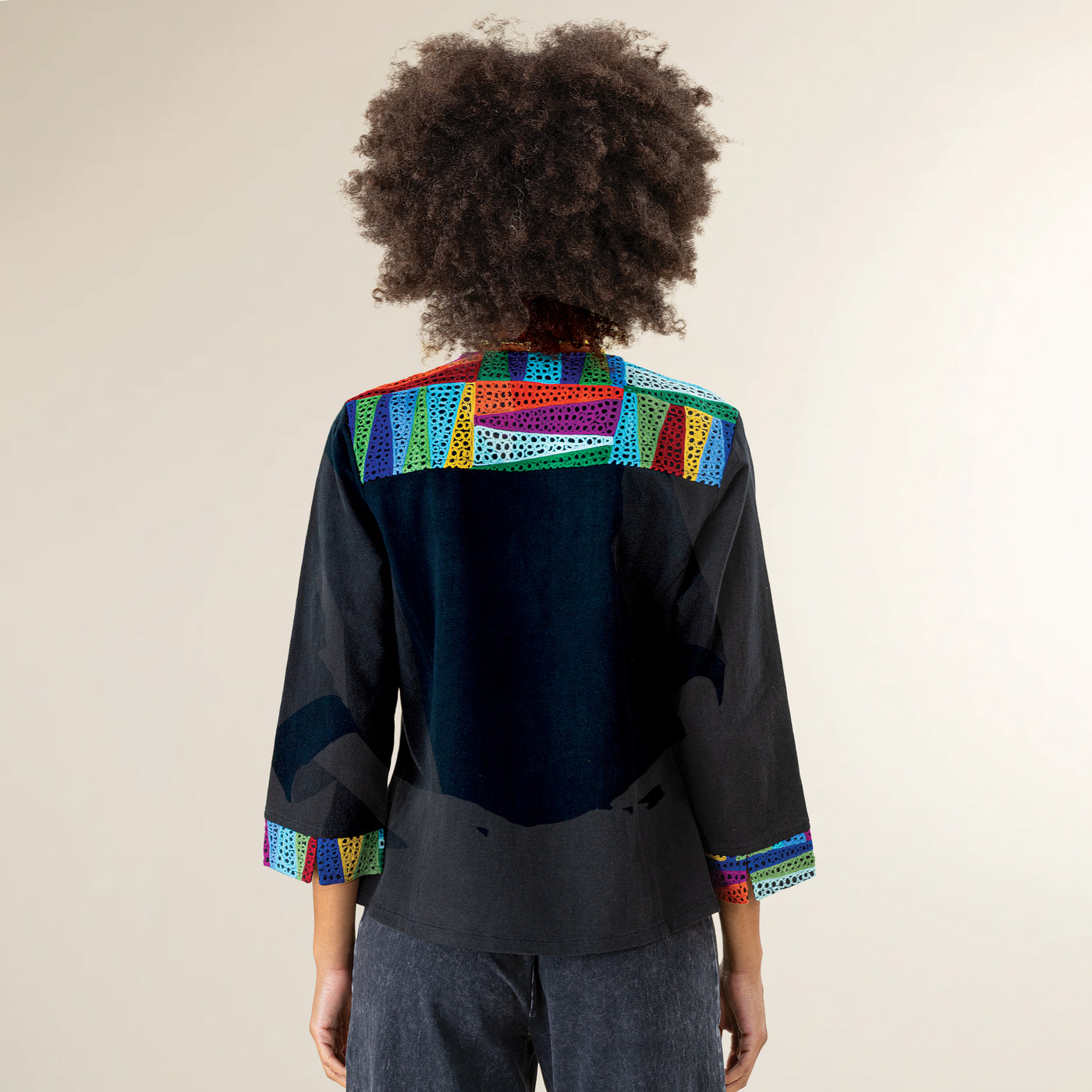 Rainbow Mosaic Shirt Jacket