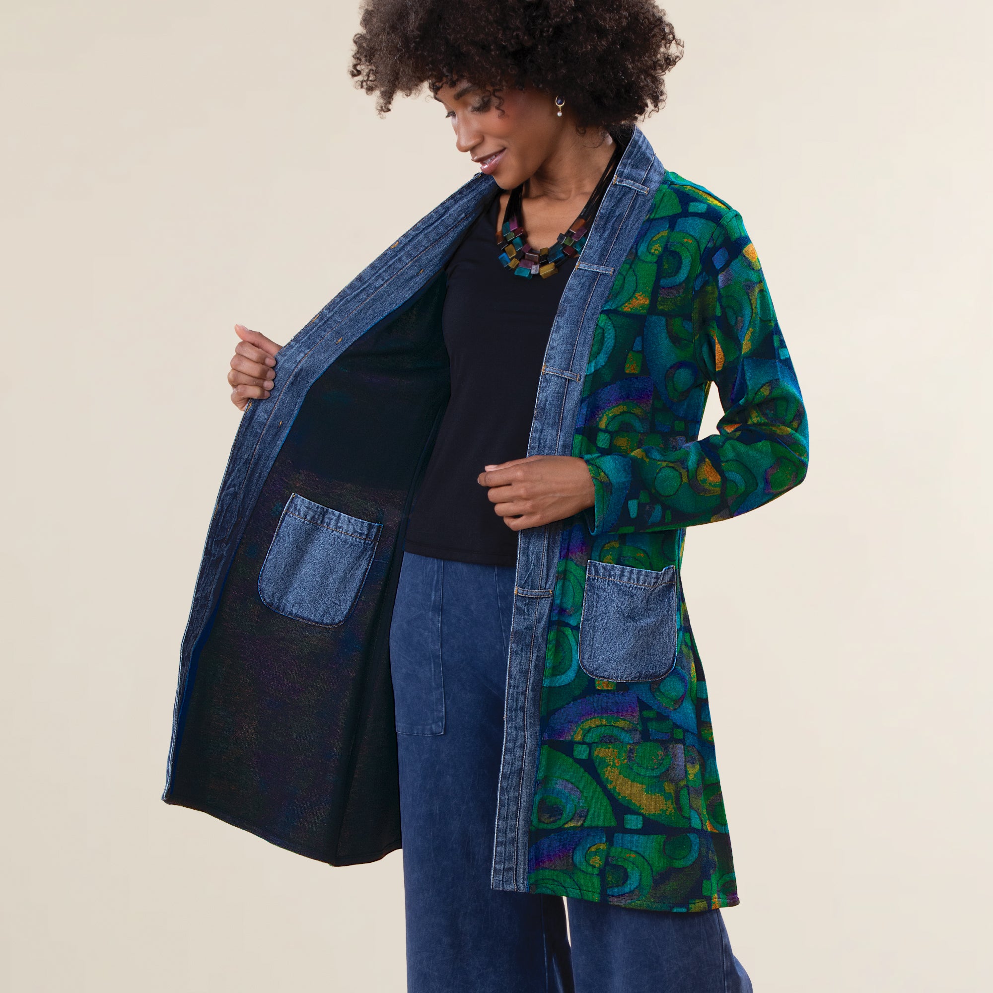 Pretty As a Peacock Reversible Jacket
