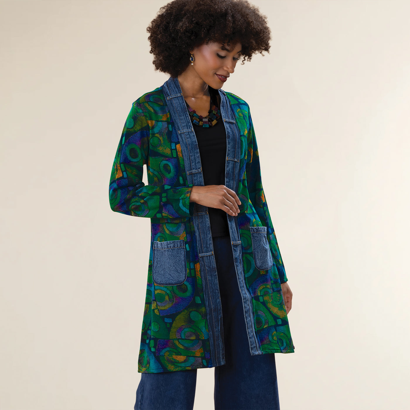 Pretty As a Peacock Reversible Jacket