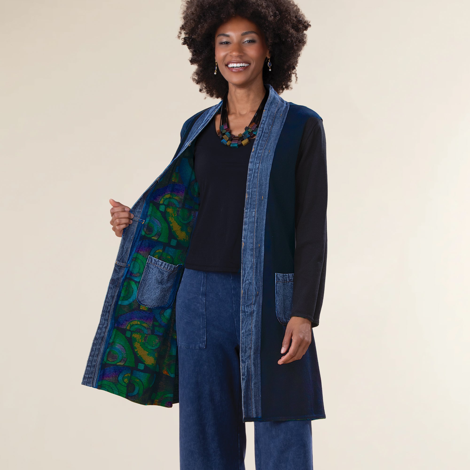 Pretty As a Peacock Reversible Jacket
