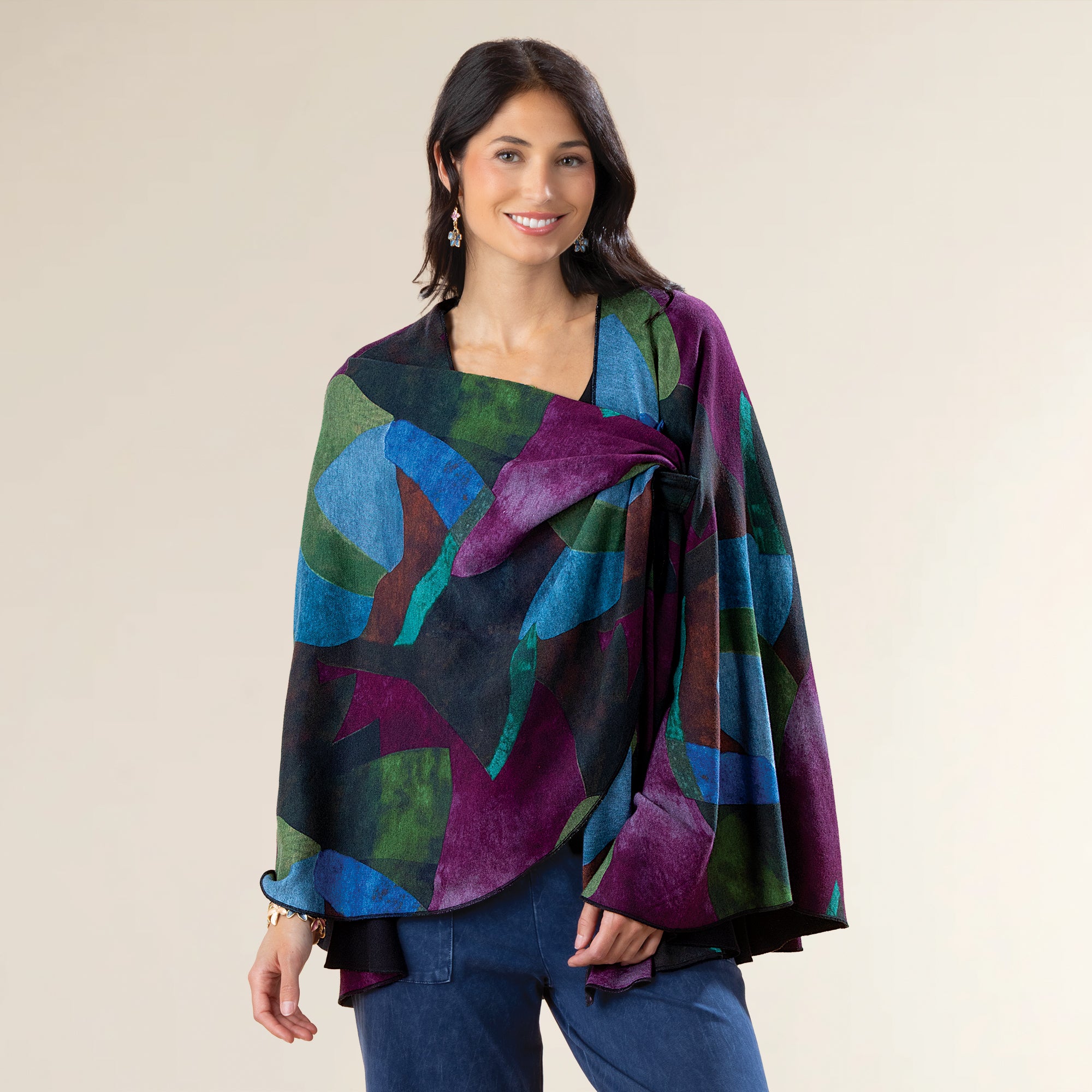 Plum Dreams Cotton Wrap