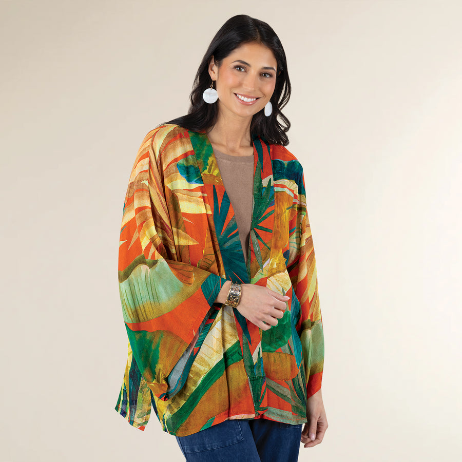 Painted Palms Kimono