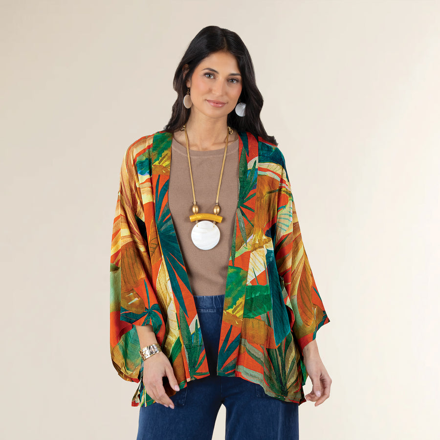 Painted Palms Kimono