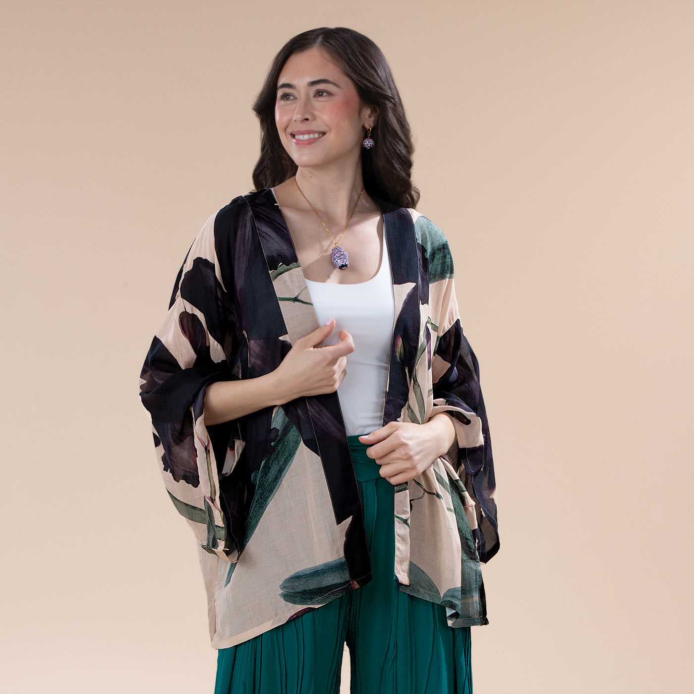 Midnight Orchid Kimono (Preorder)