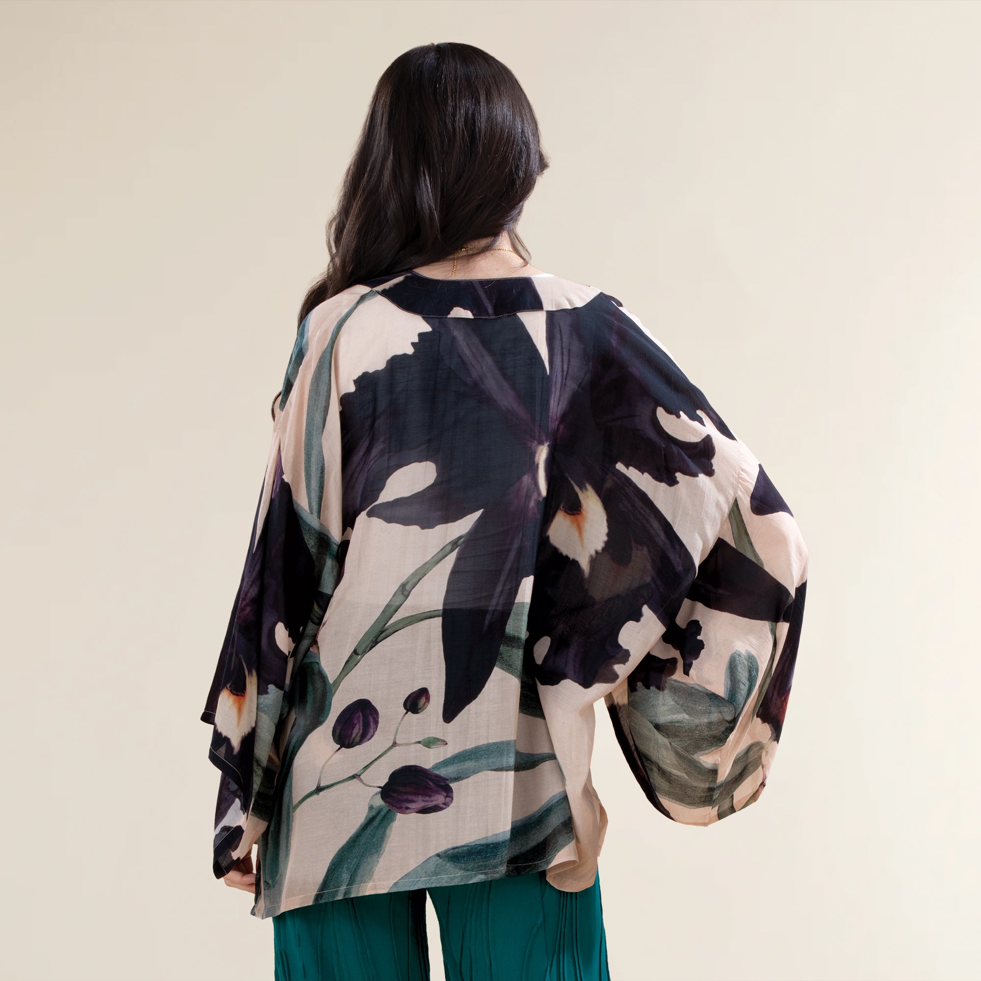 Midnight Orchid Kimono (Preorder)